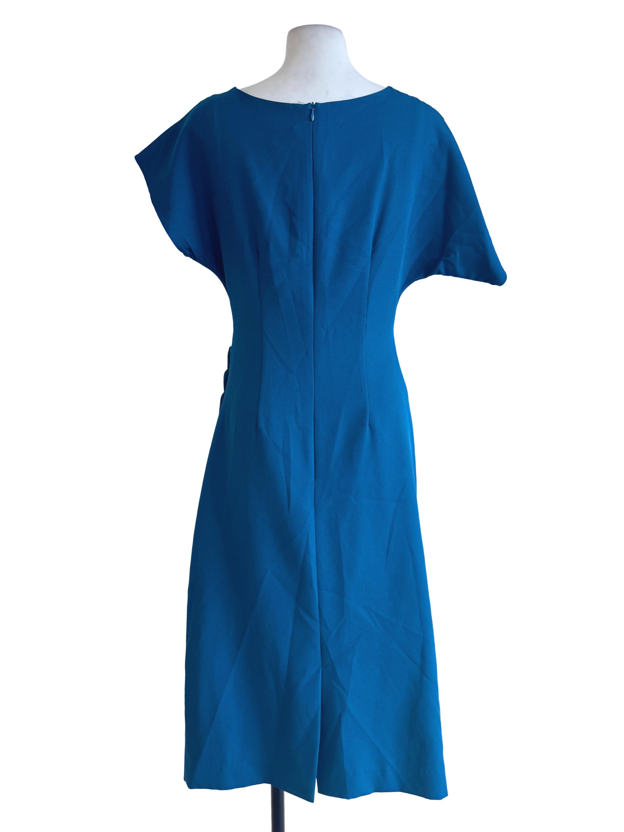 Aegean Blue Ruffled Dress