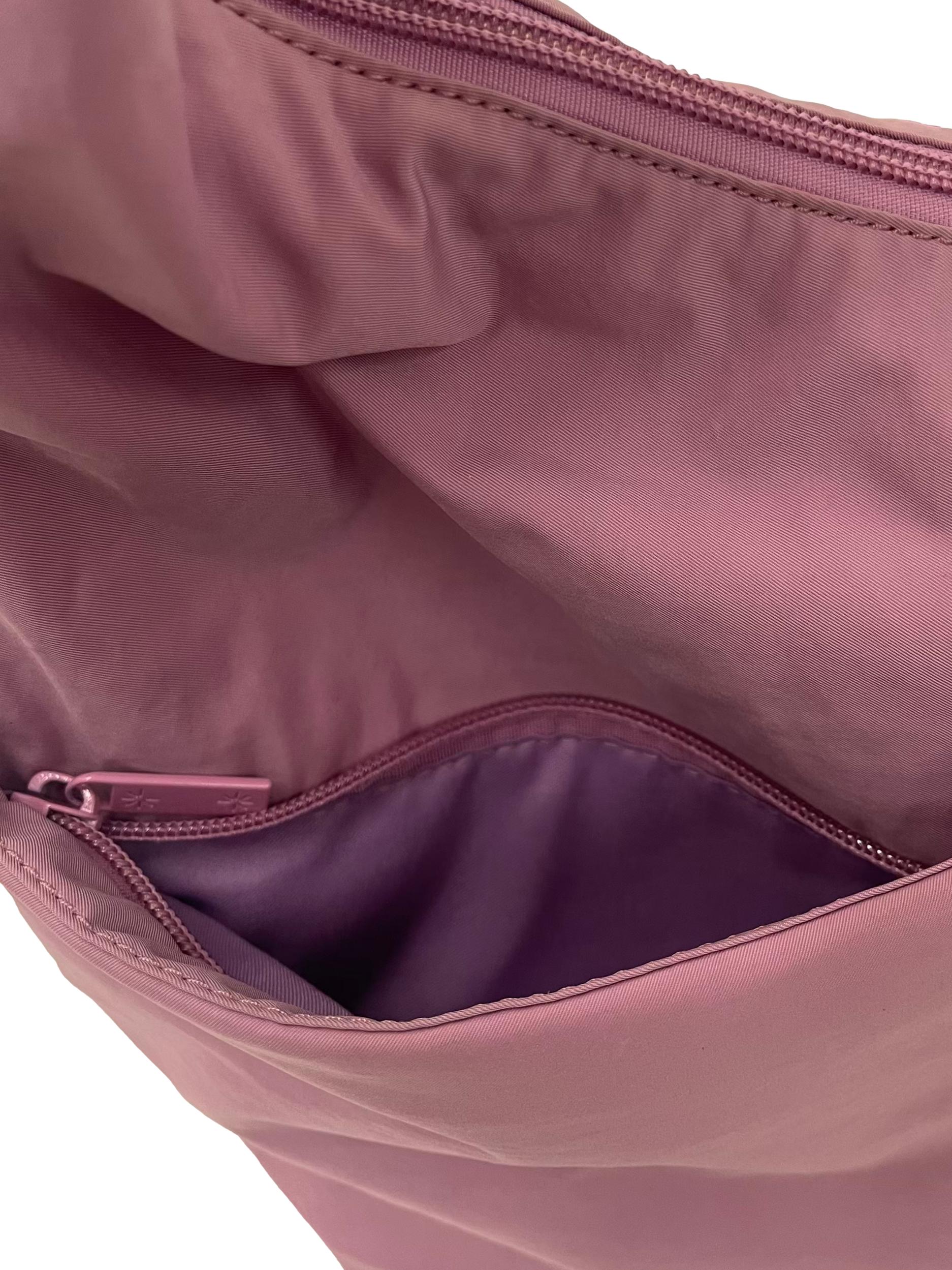 Purple Crossbody Bag With Adjustable Straps