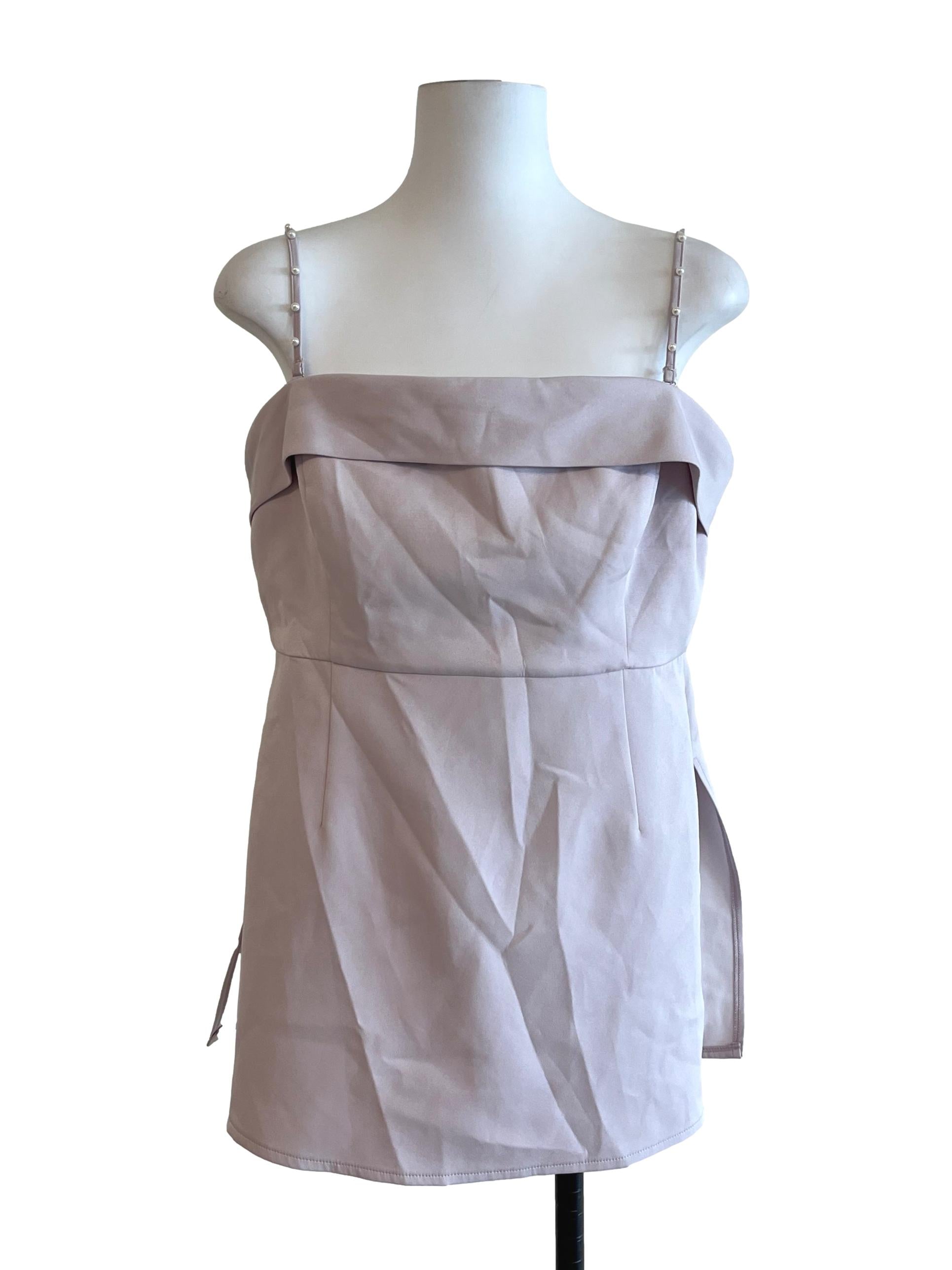 Periwinkle Square Mini Dress