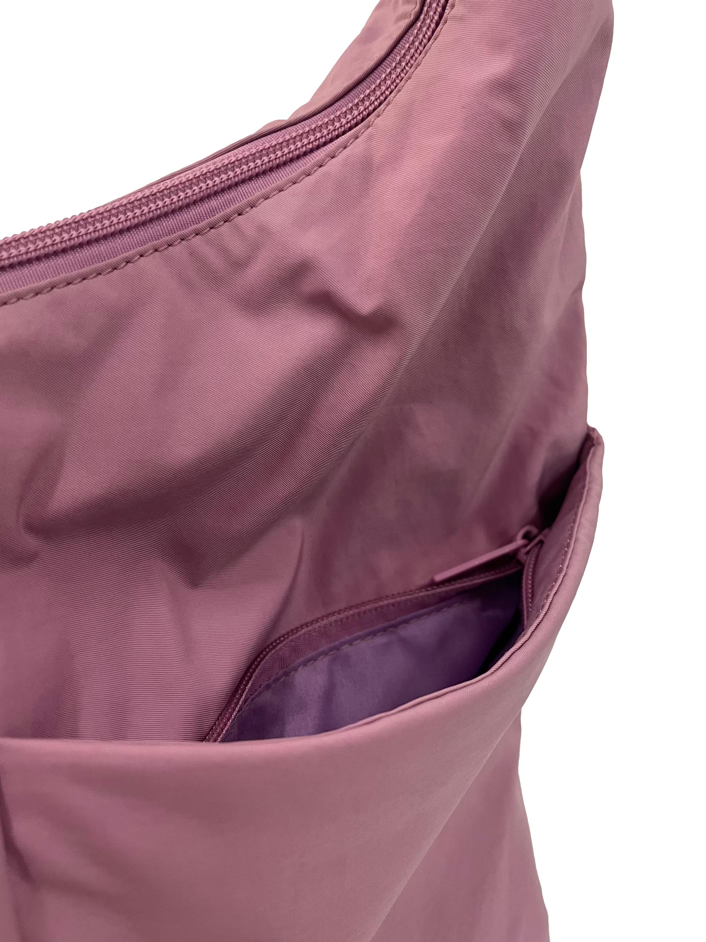 Purple Crossbody Bag With Adjustable Straps