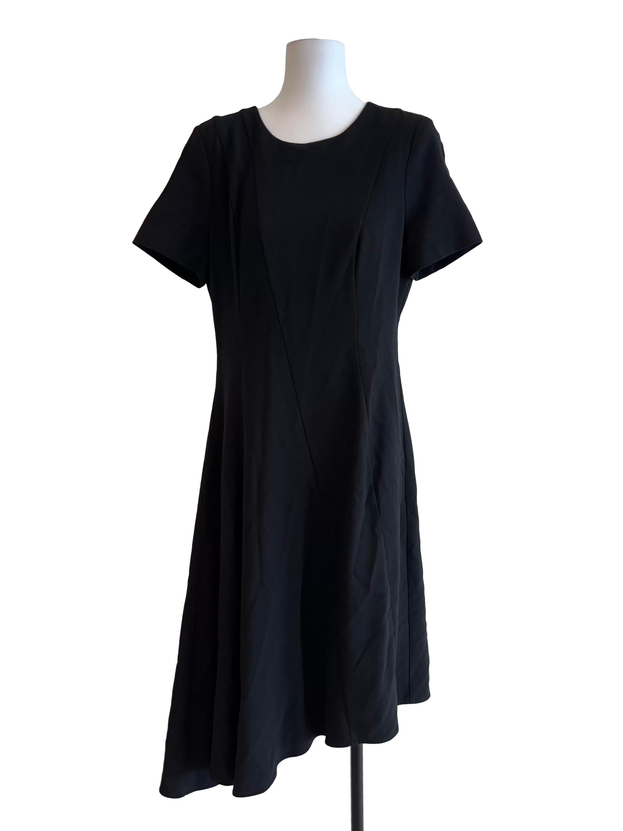 Onyx Black Asymmetrical Dress