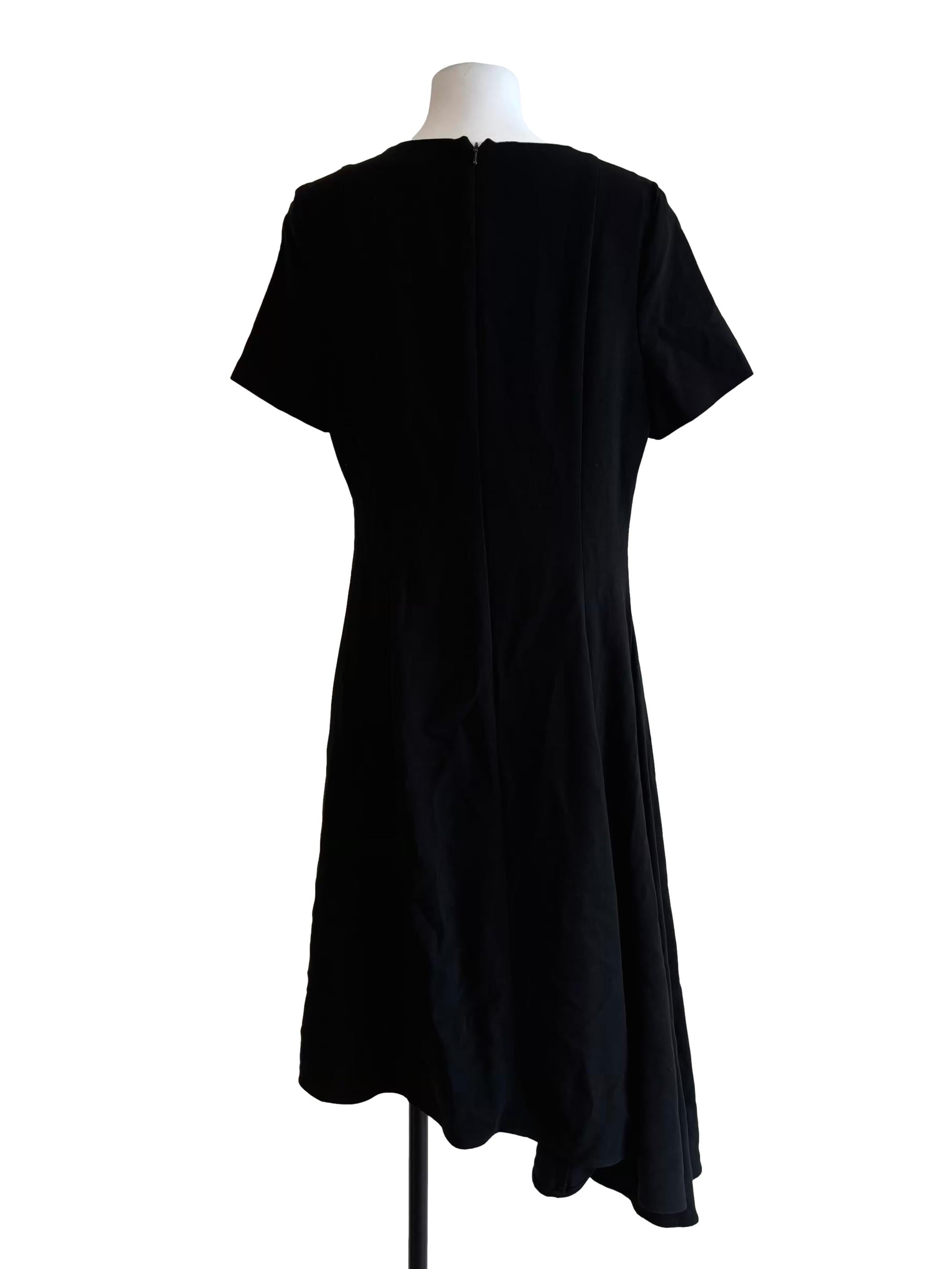Onyx Black Asymmetrical Dress