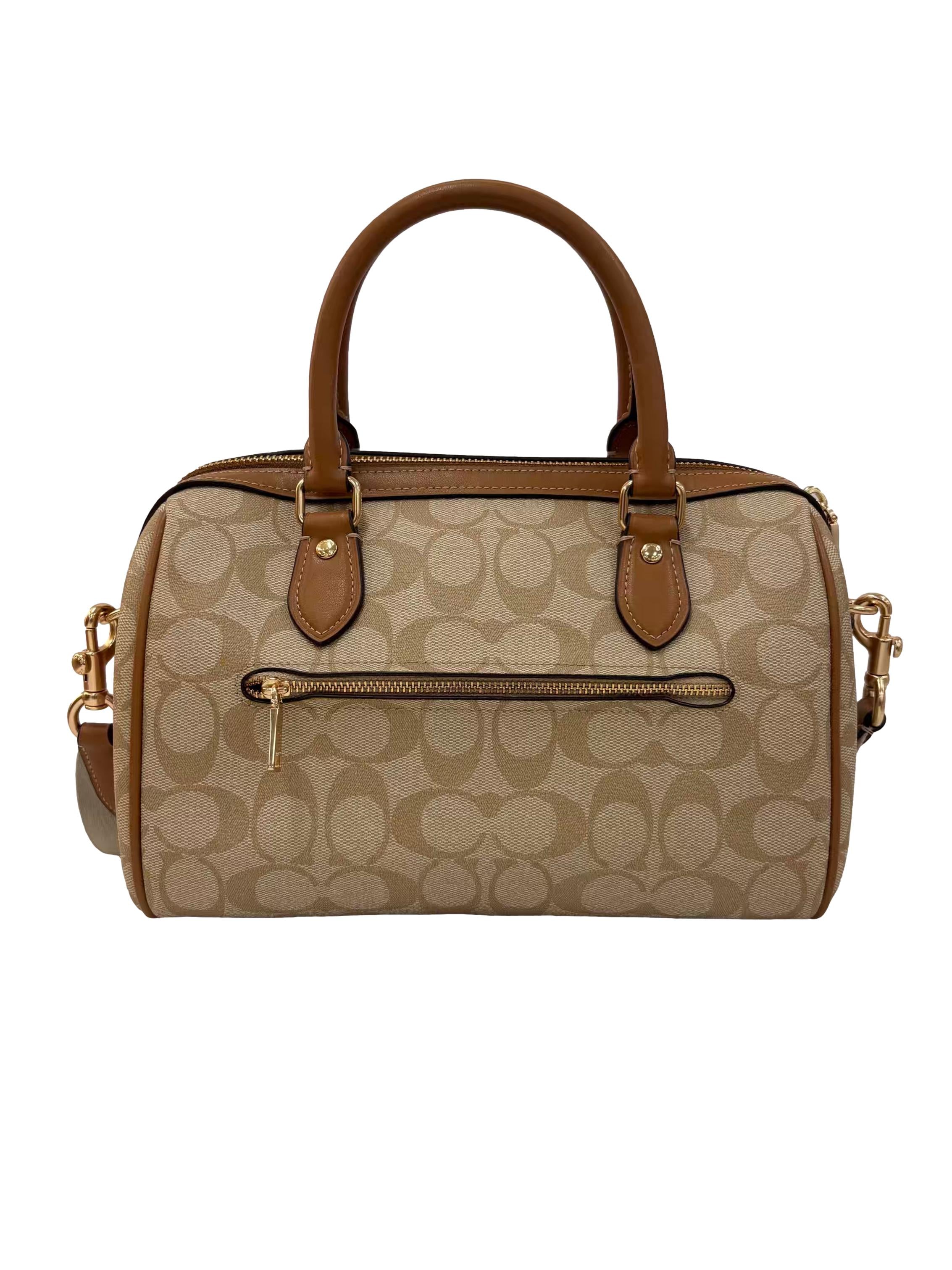 Beige Leather Rowan Satchel CSN