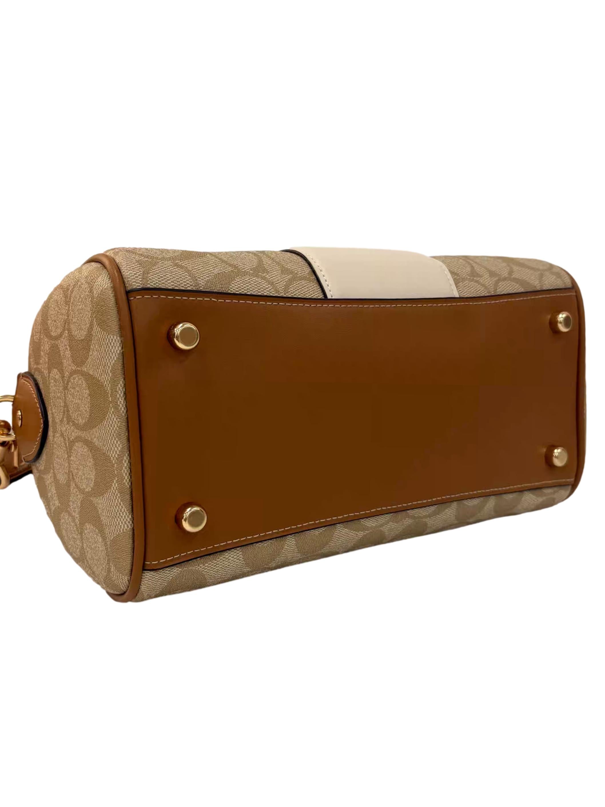 Beige Leather Rowan Satchel CSN