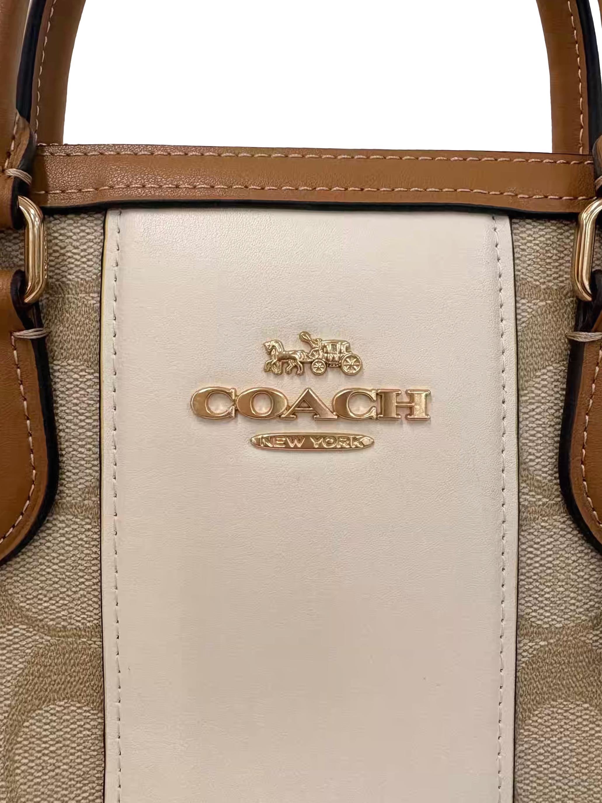 Beige Leather Rowan Satchel CSN