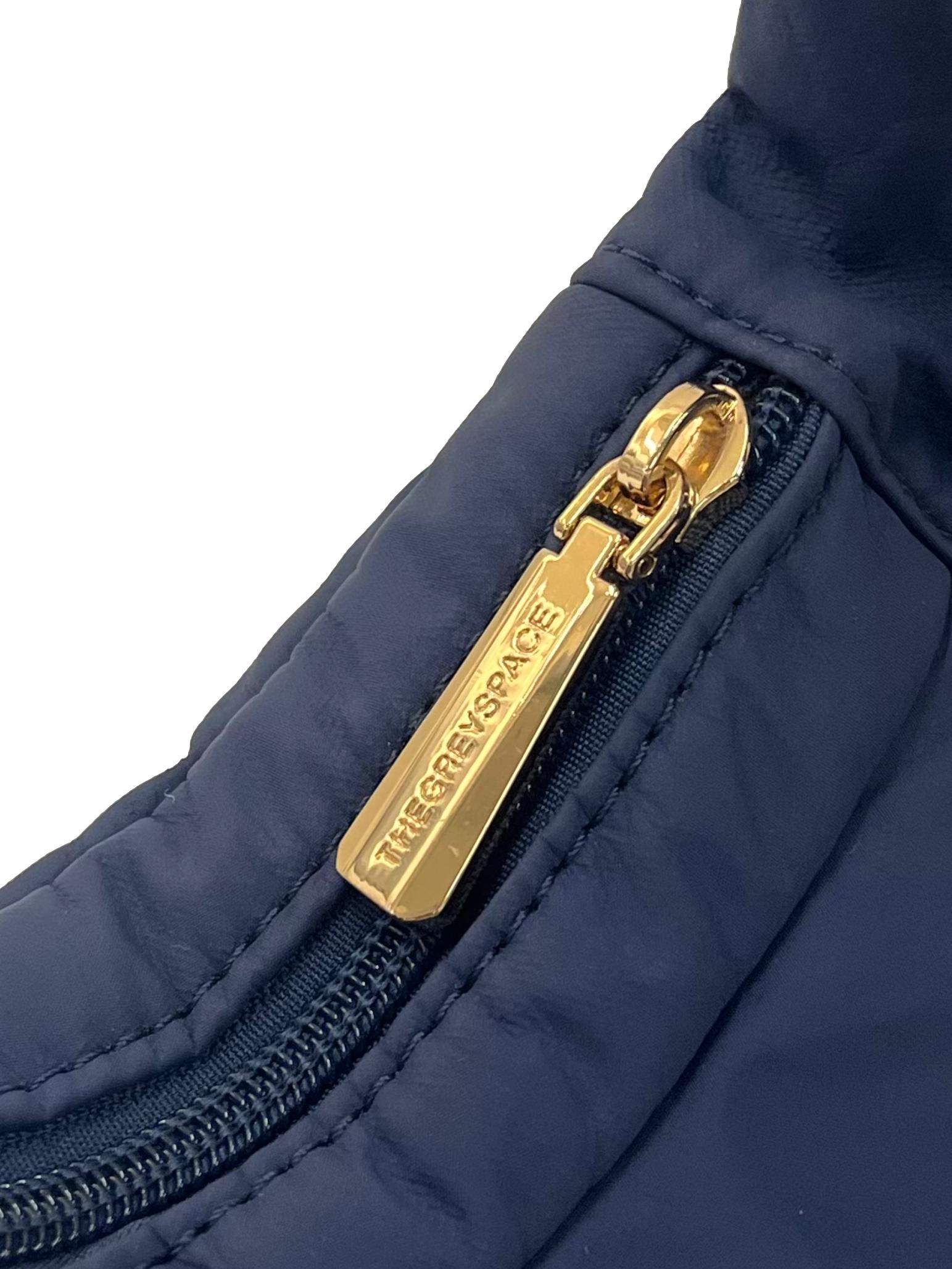 Blue Crossbody Bag With Adjustable Straps