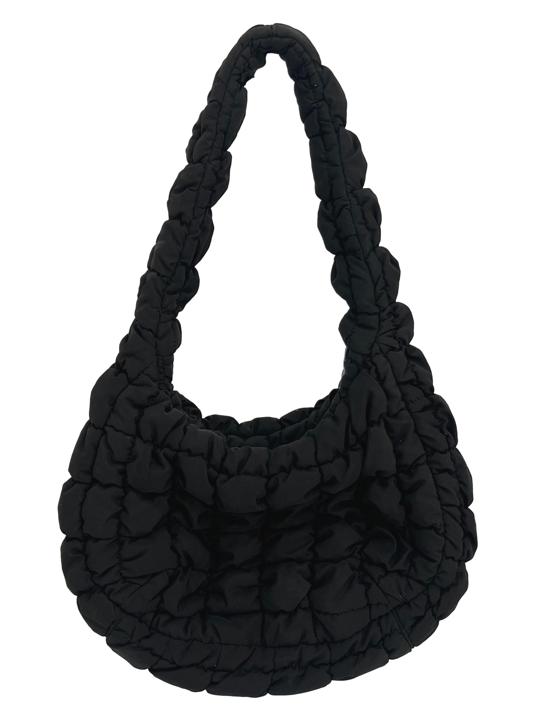 Black Quilted Micro Bag