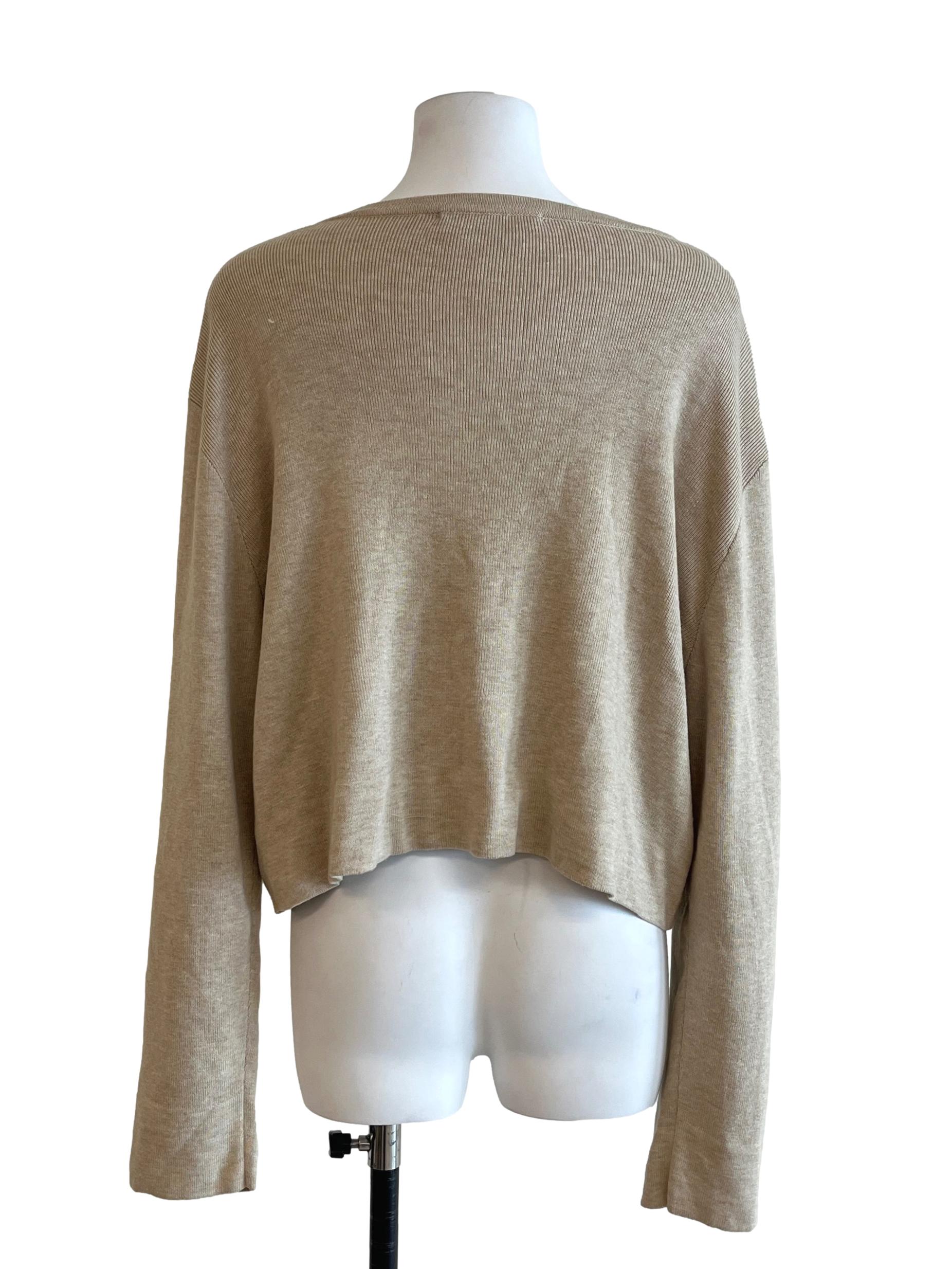 Bone White Knit Cardigan