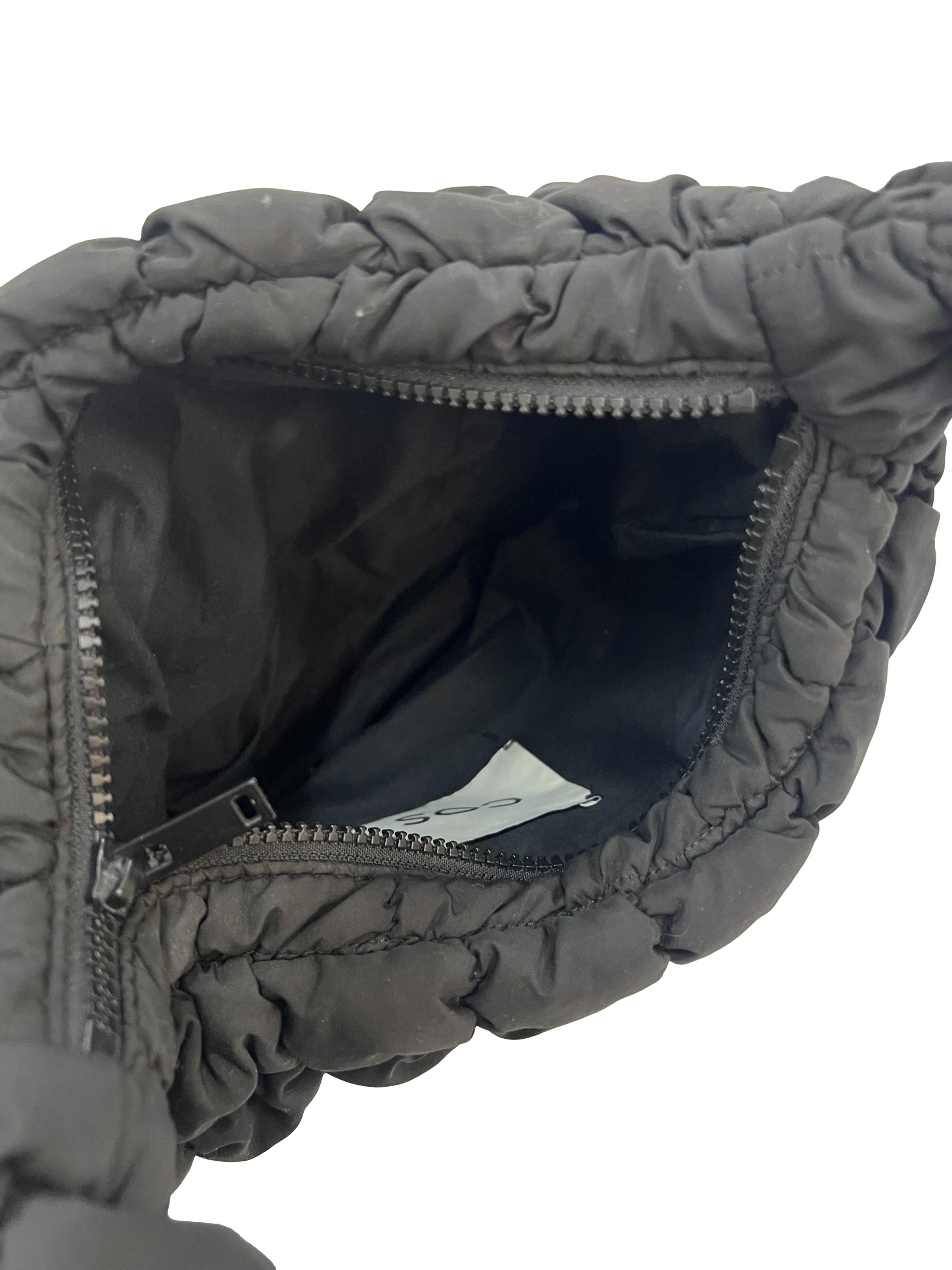 Black Quilted Micro Bag