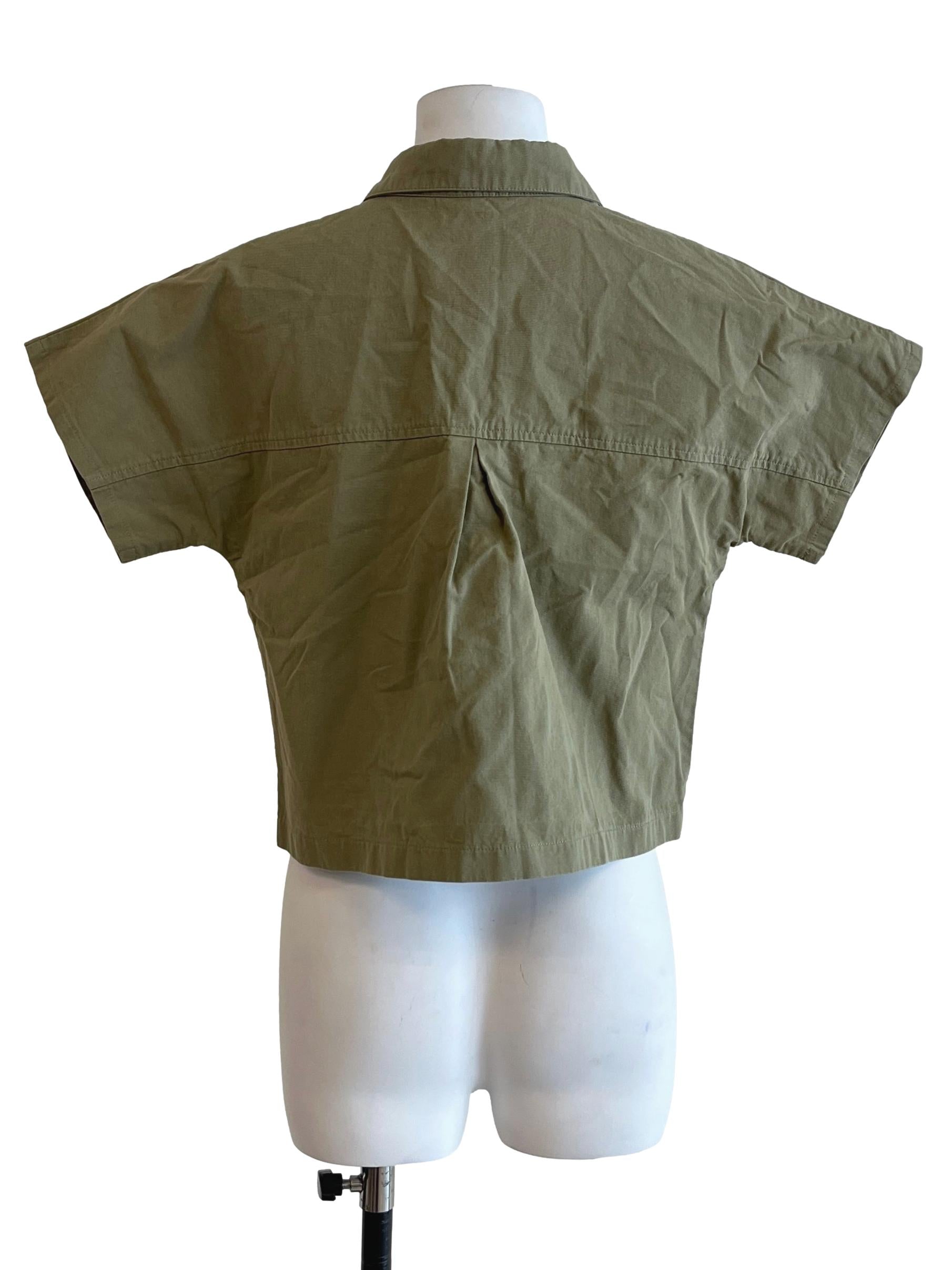 Crocodile Green Short Sleeve Top