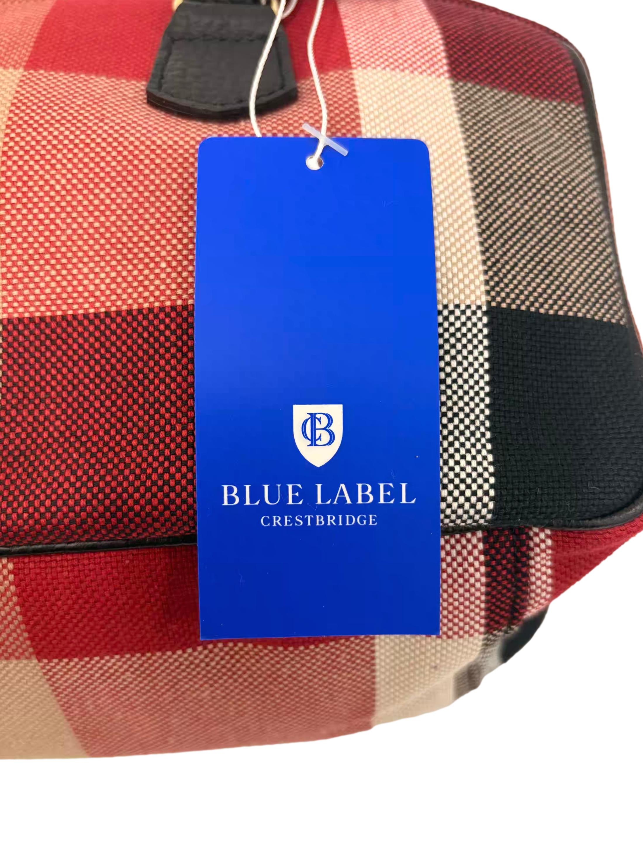Red Fabric Plaid Handbag CSN