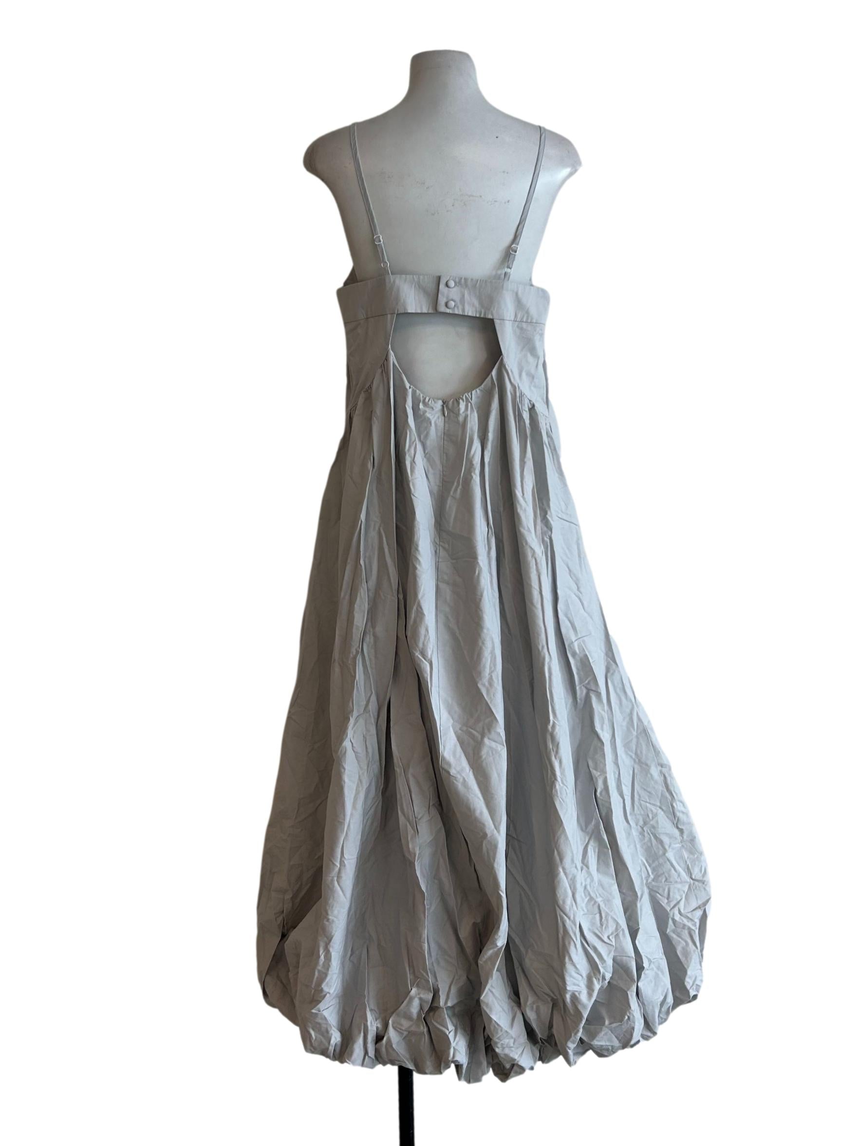 Light Grey Balloon Dress