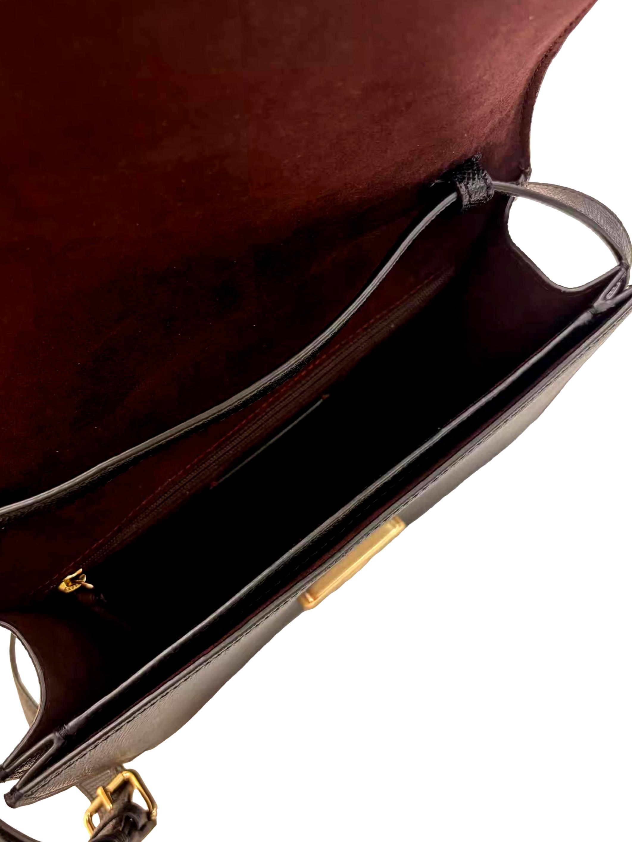 Black Leather Brynn Flap Crossbody Bag CSN