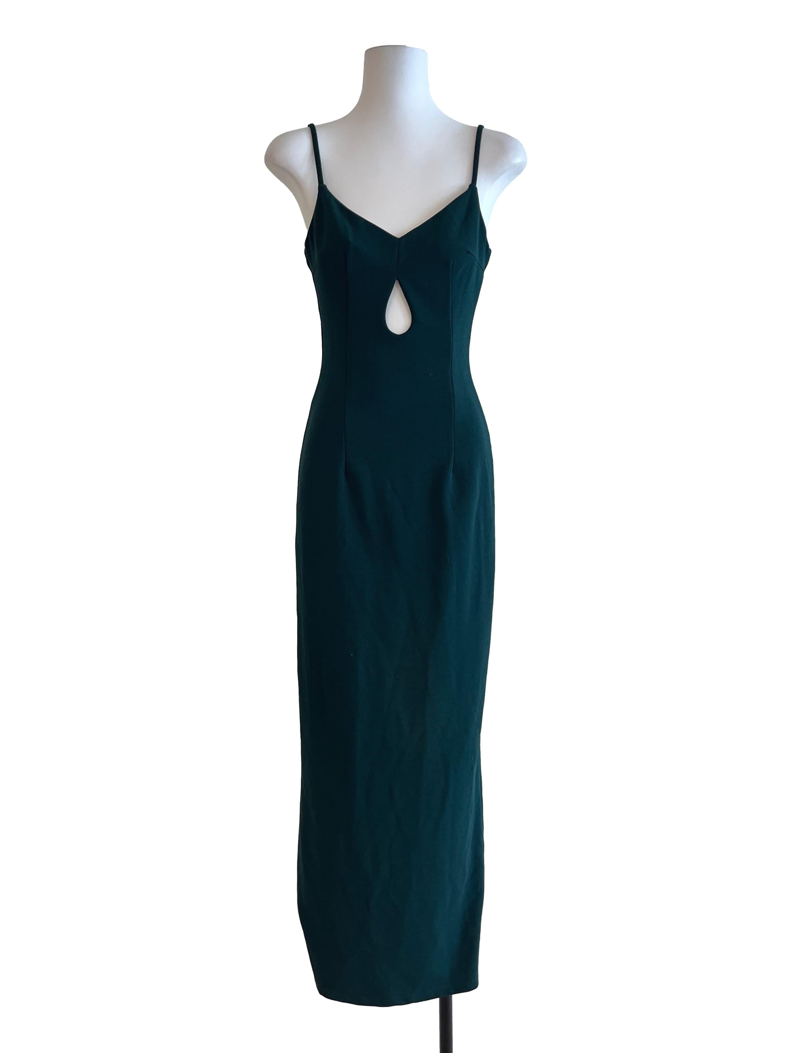 Emerald Green Spaghetti Strap Dress