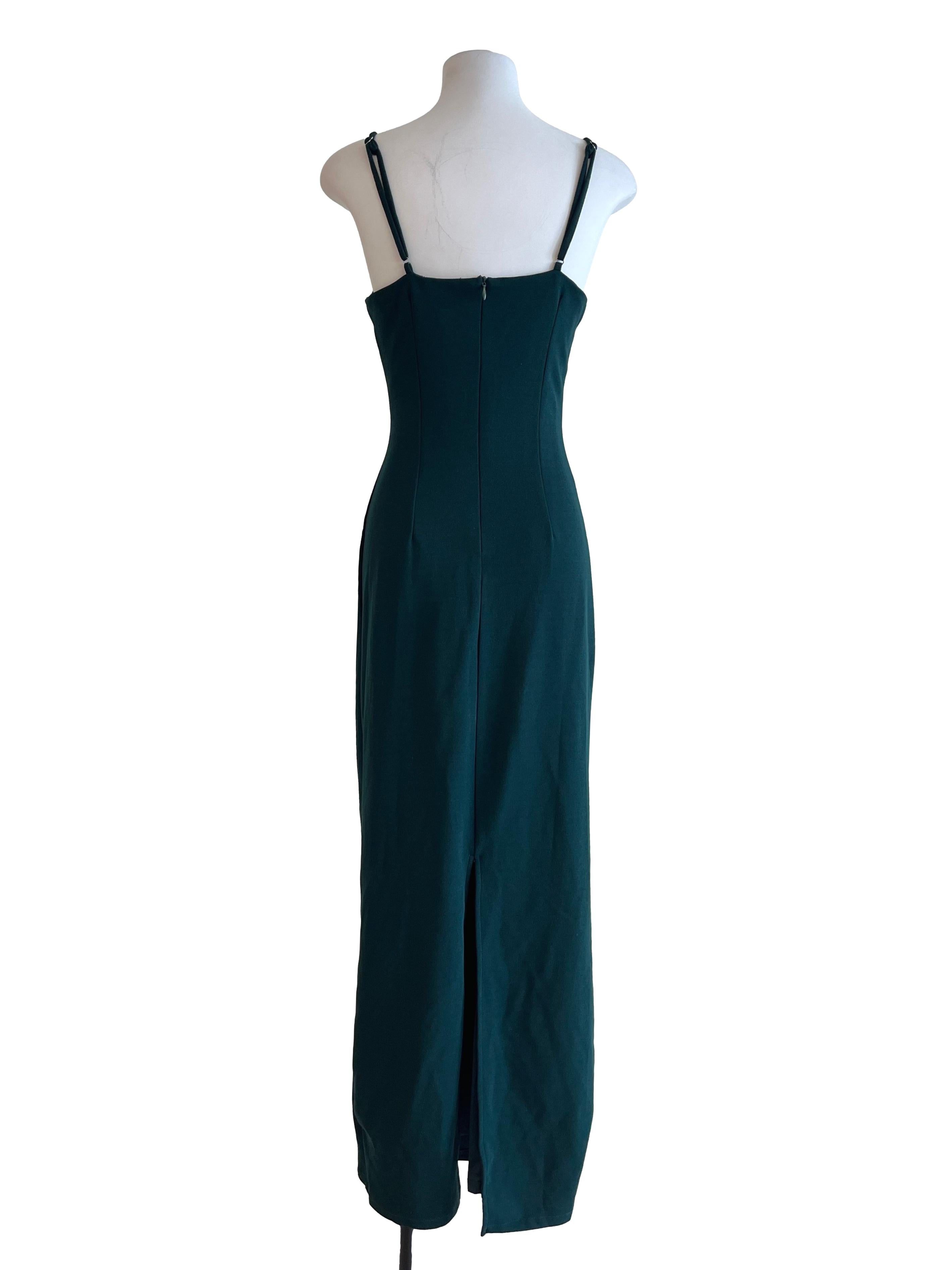 Emerald Green Spaghetti Strap Dress