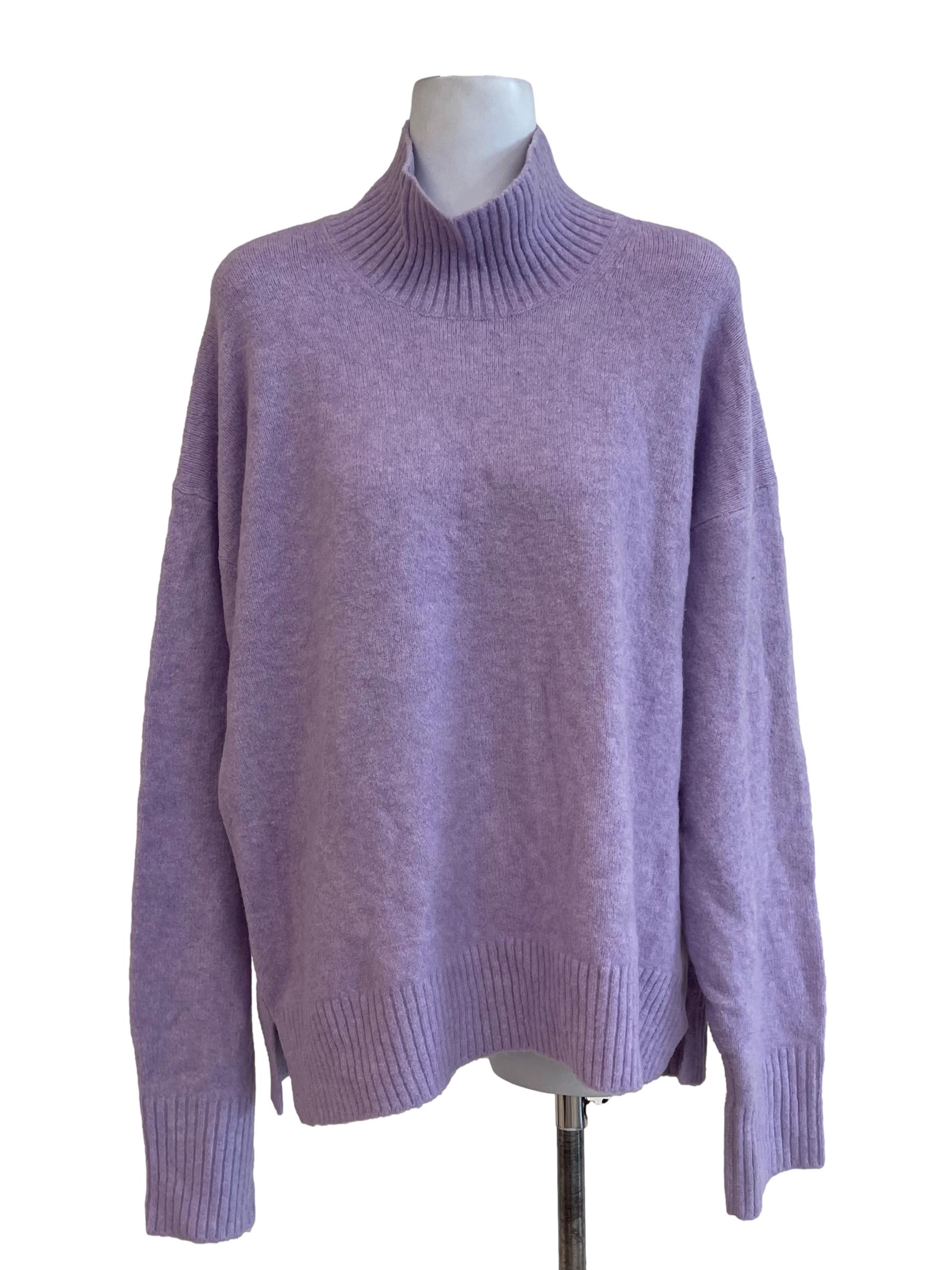 Lilac Turtle Neck Top