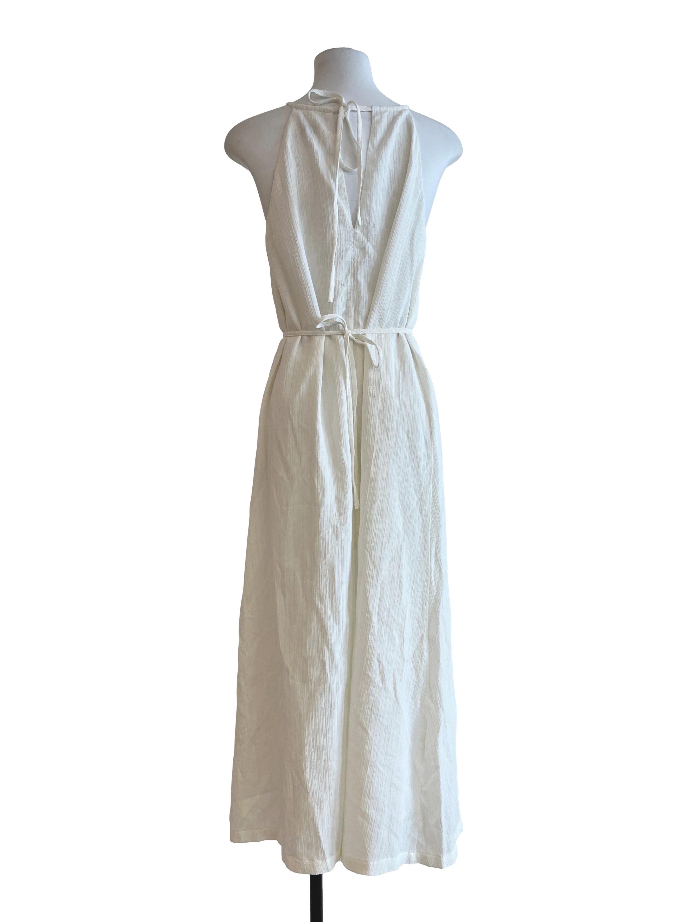 Porcelain White Sleeveless Dress