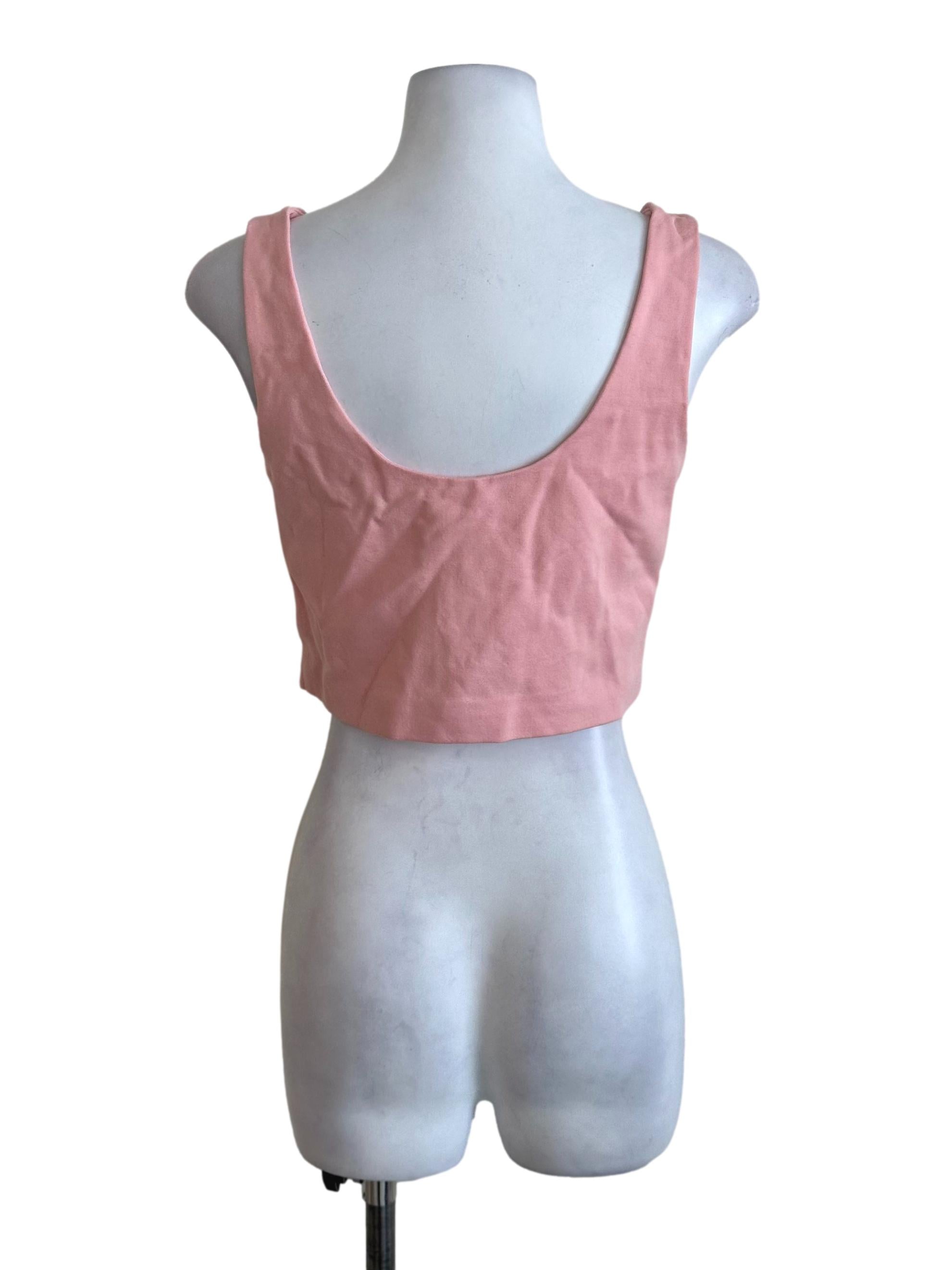 Light Pink Corset Strap Top