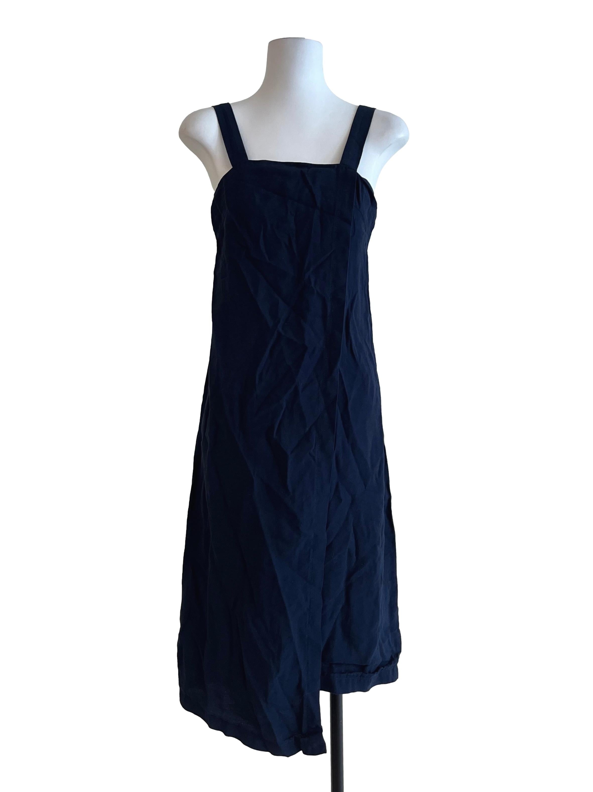 Peacock Blue Asymmetrical Hem Dress