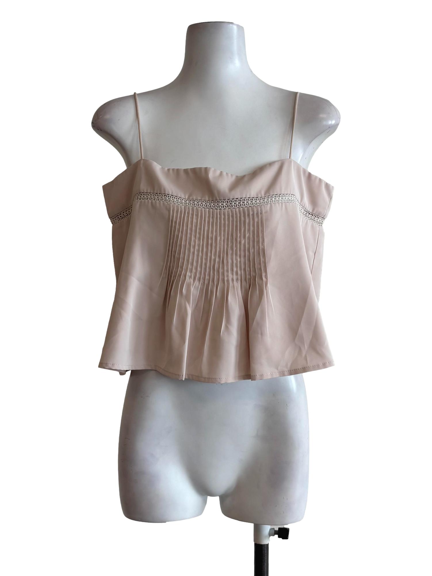 Nude Pink Spaghetti Strap Top