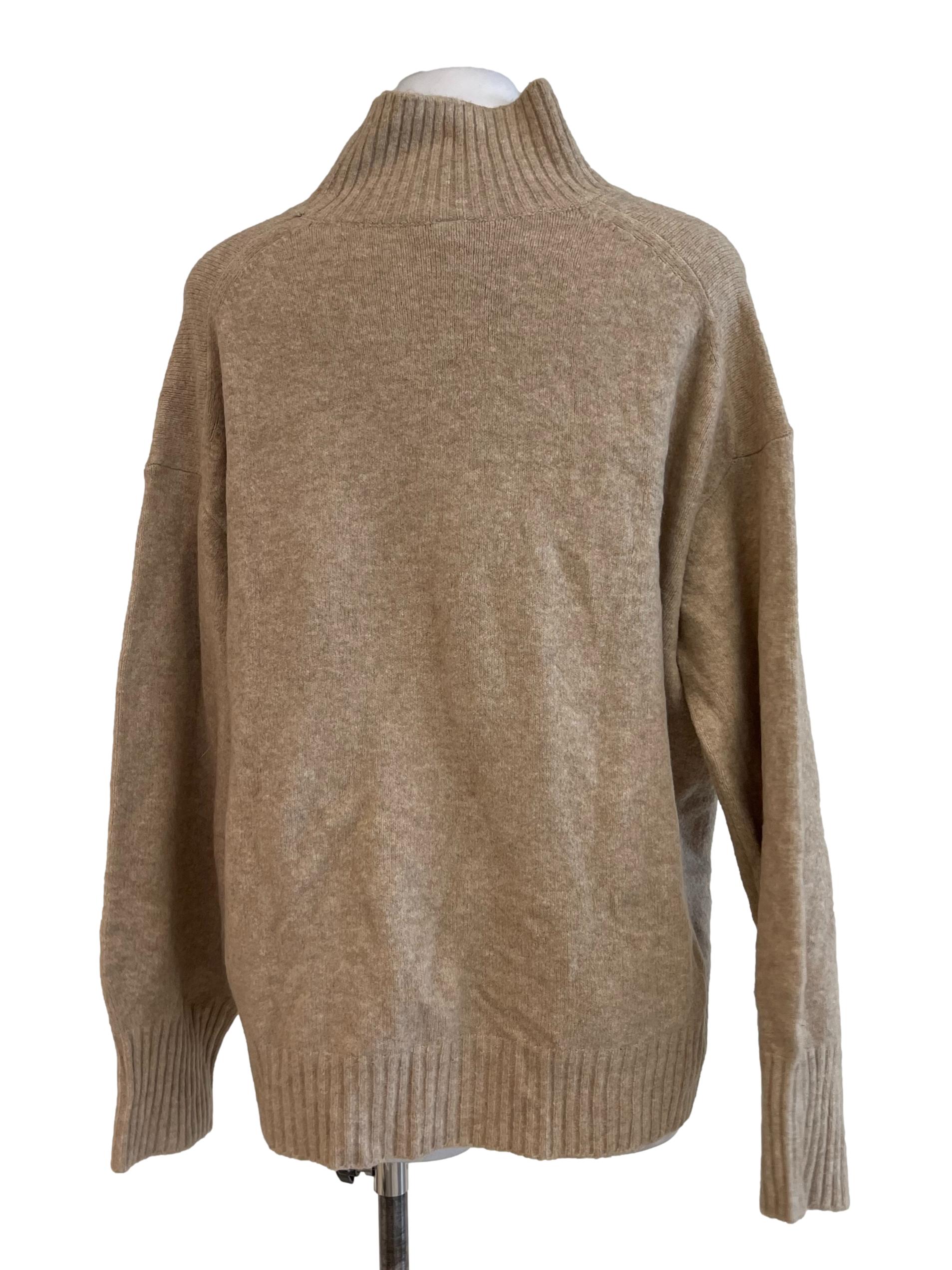 Latte Turtle Neck Top