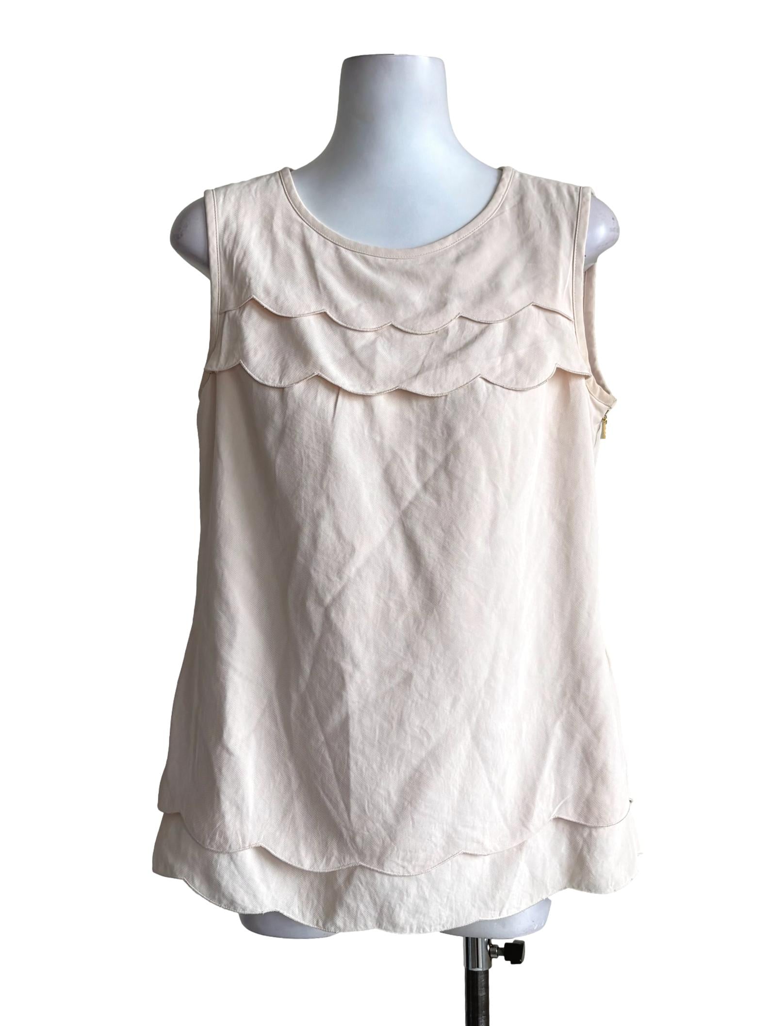 Pearl White Floral Embroidery Top