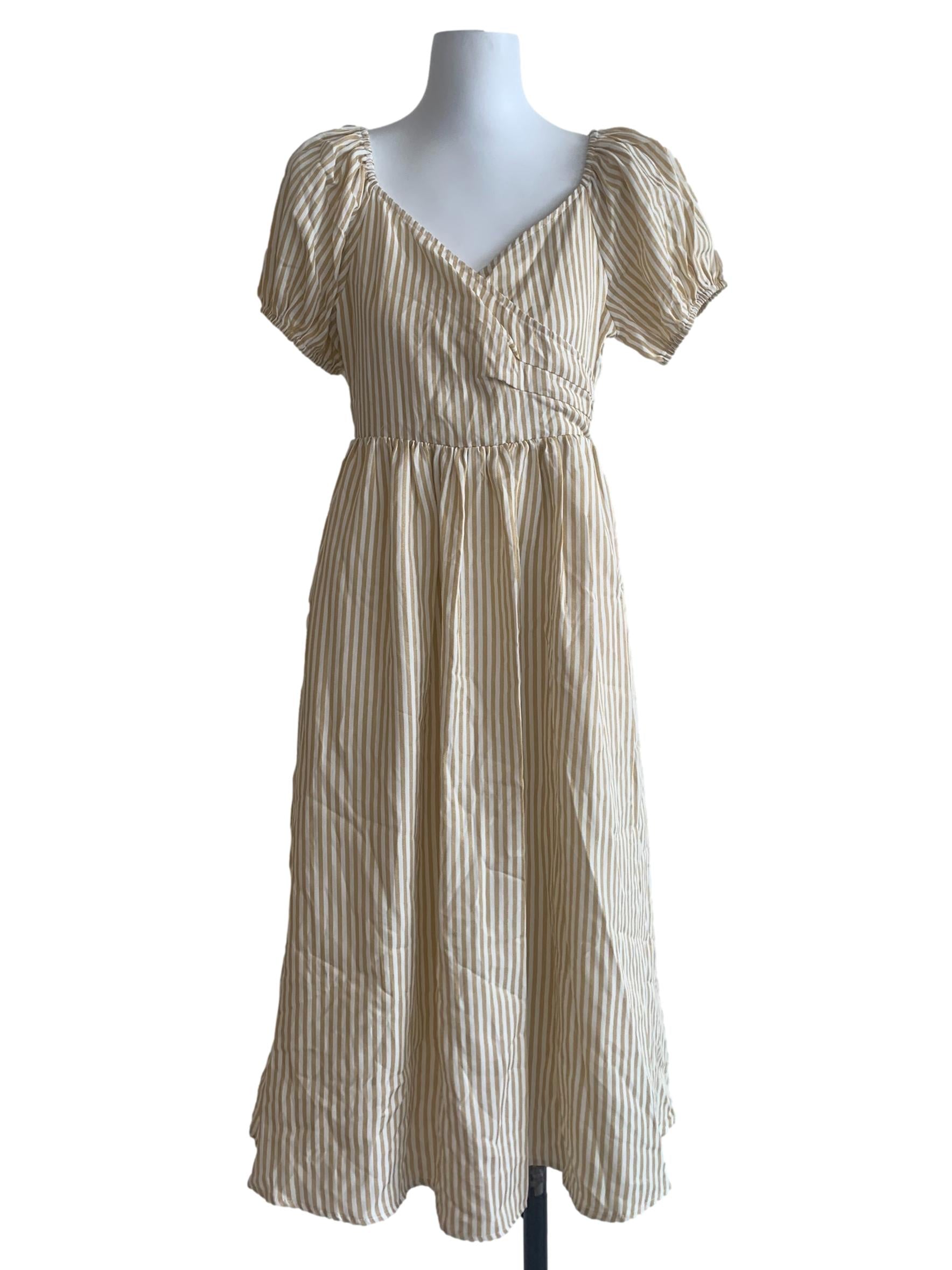 Shortbread Yellow Bengal Stripe Dress