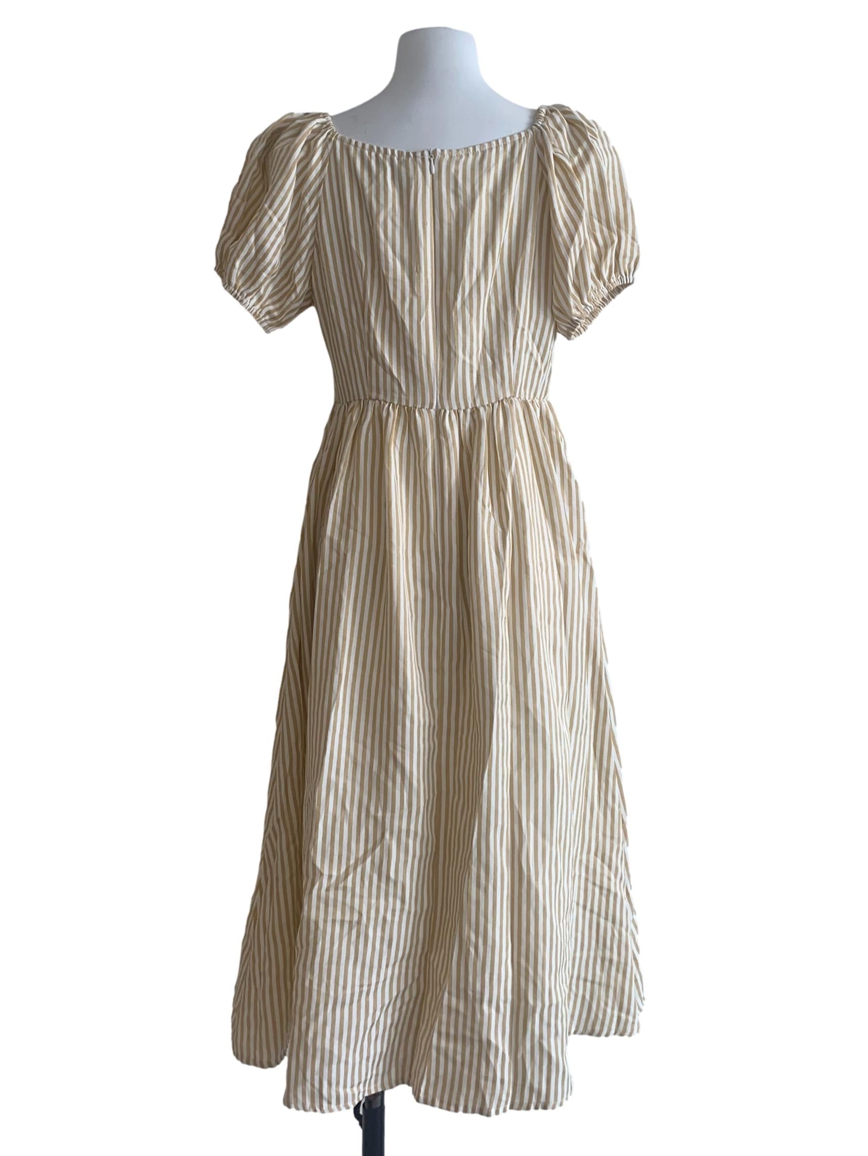 Shortbread Yellow Bengal Stripe Dress