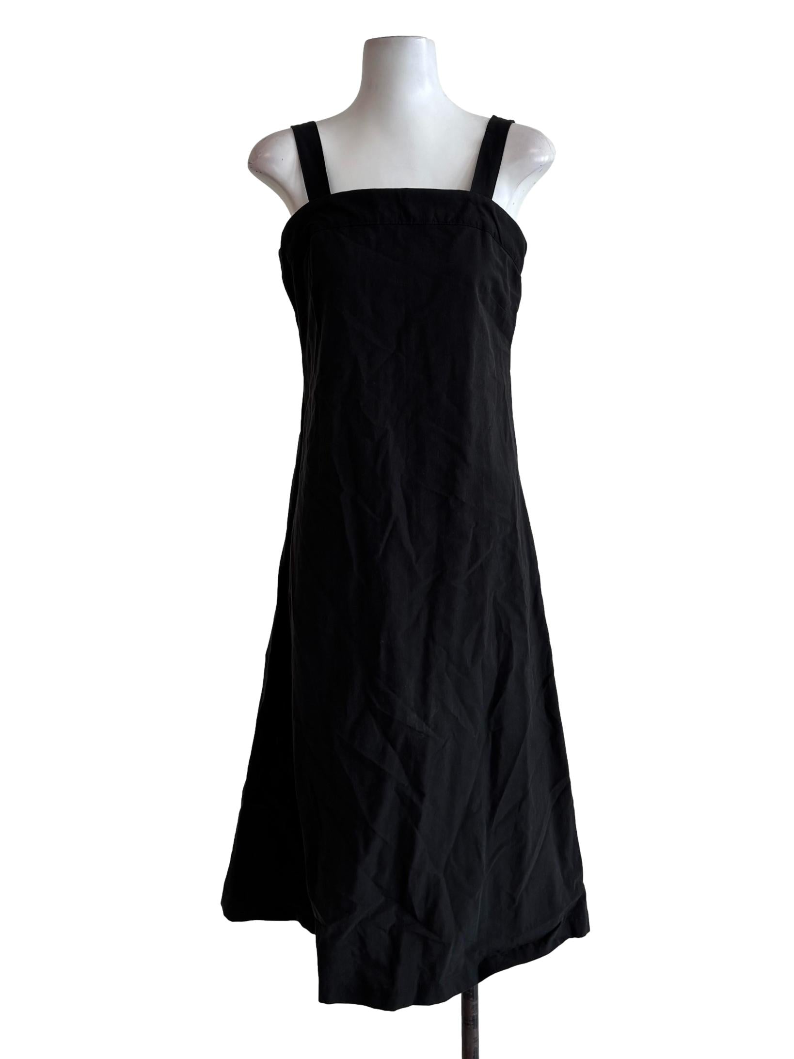 Soft Black Flare Dress