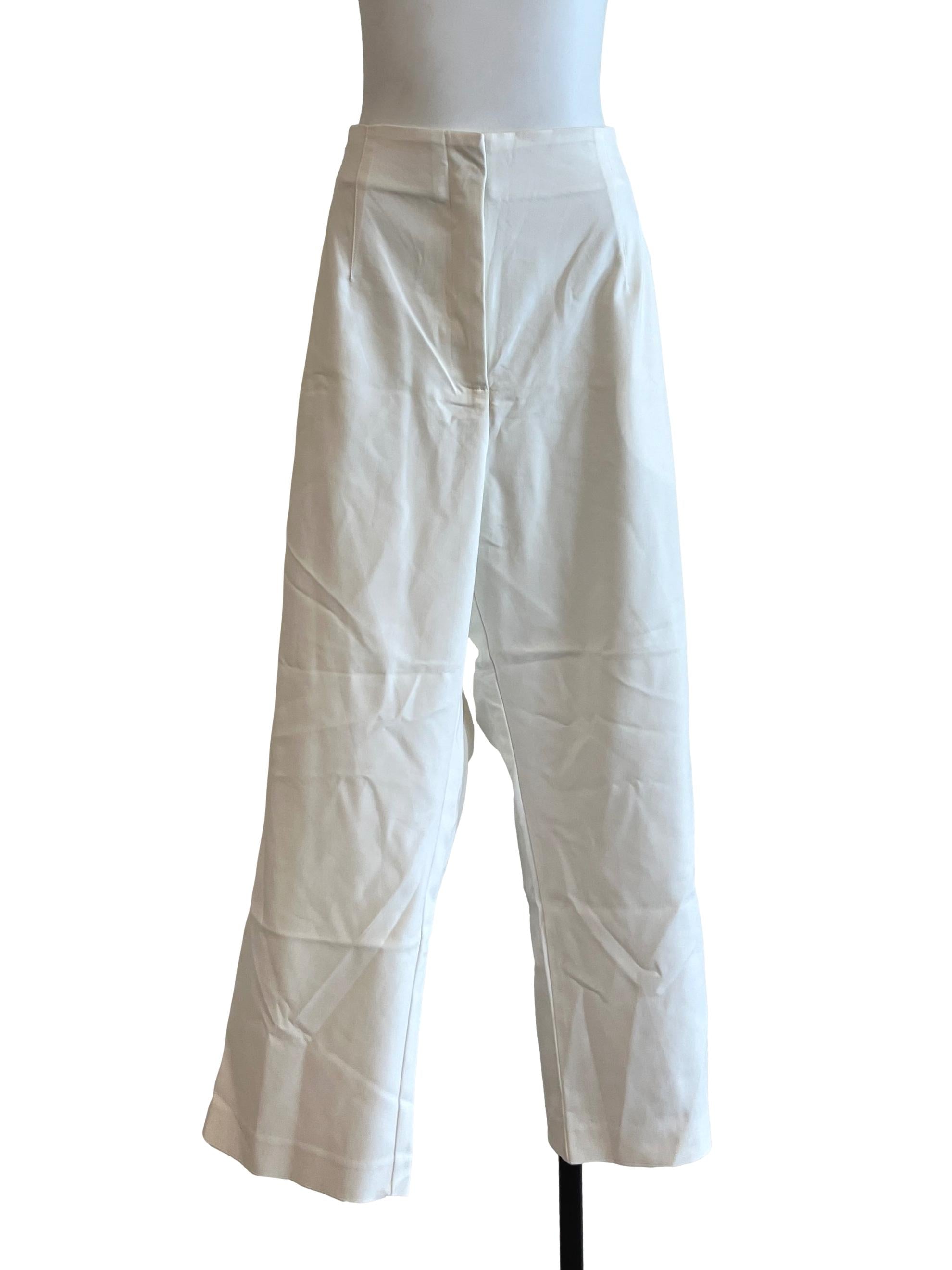 Eggshell White Long Pants