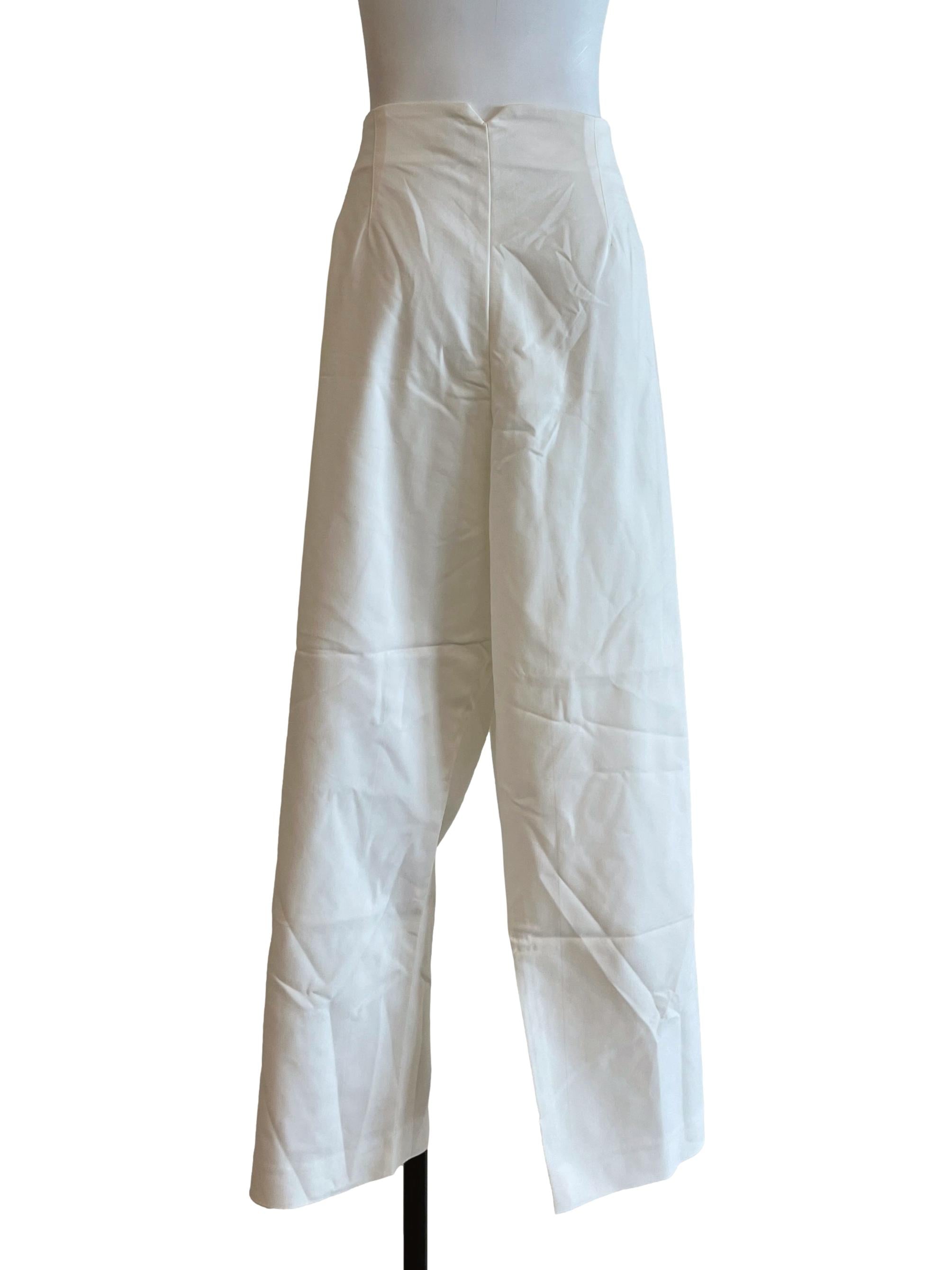 Eggshell White Long Pants