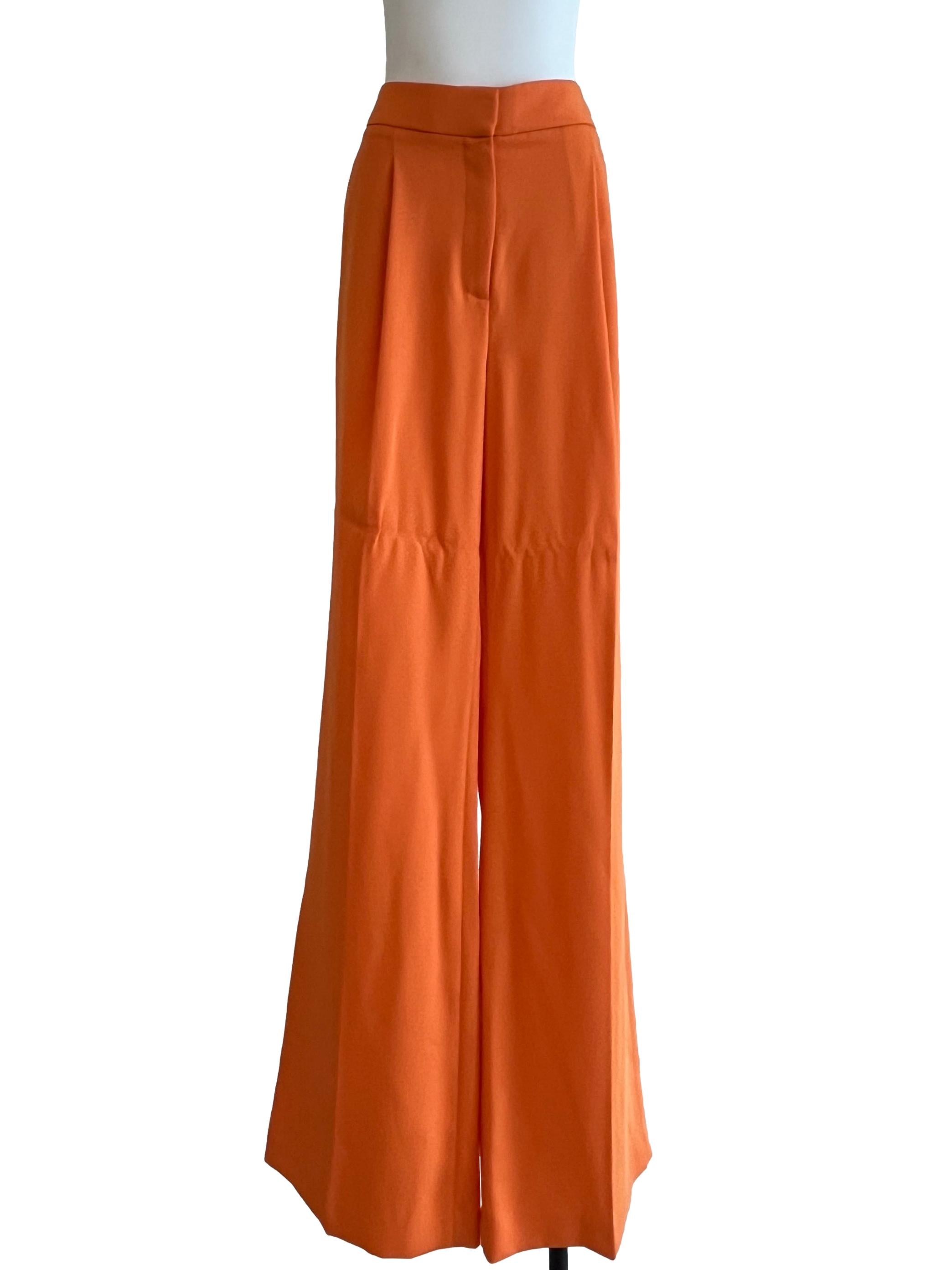 Sunset Orange Wide Pants