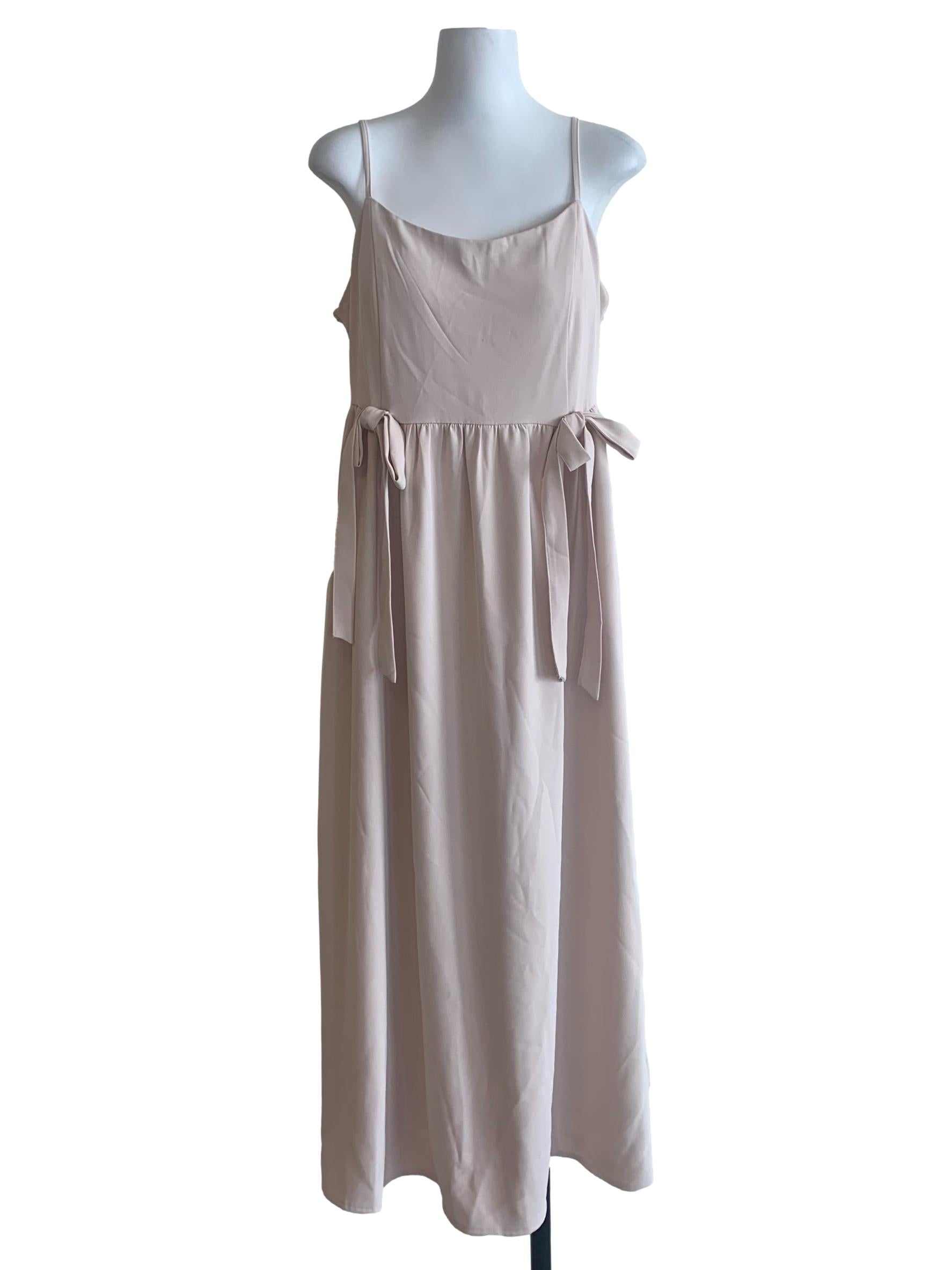 Parchment White Apron Dress