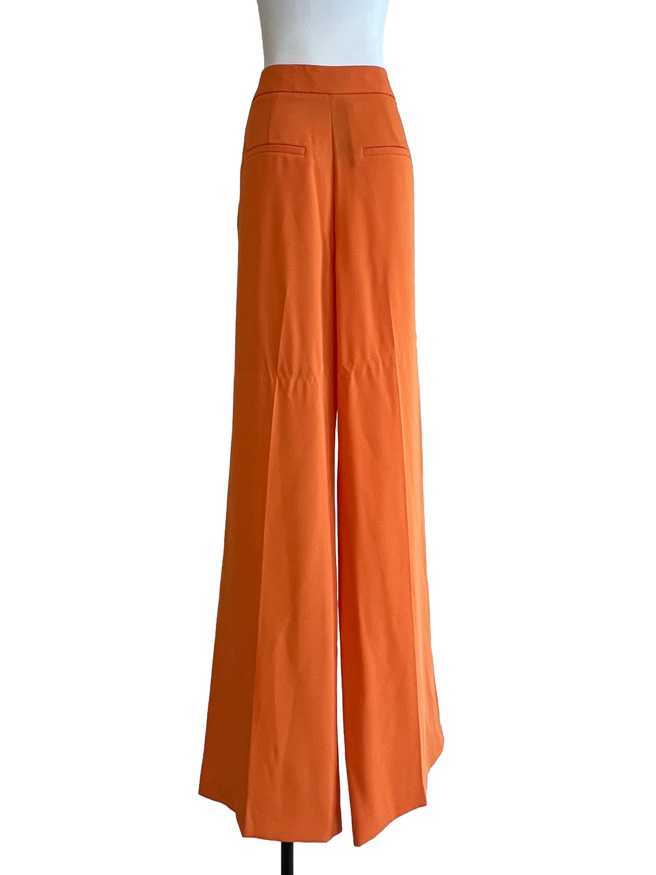 Sunset Orange Wide Pants