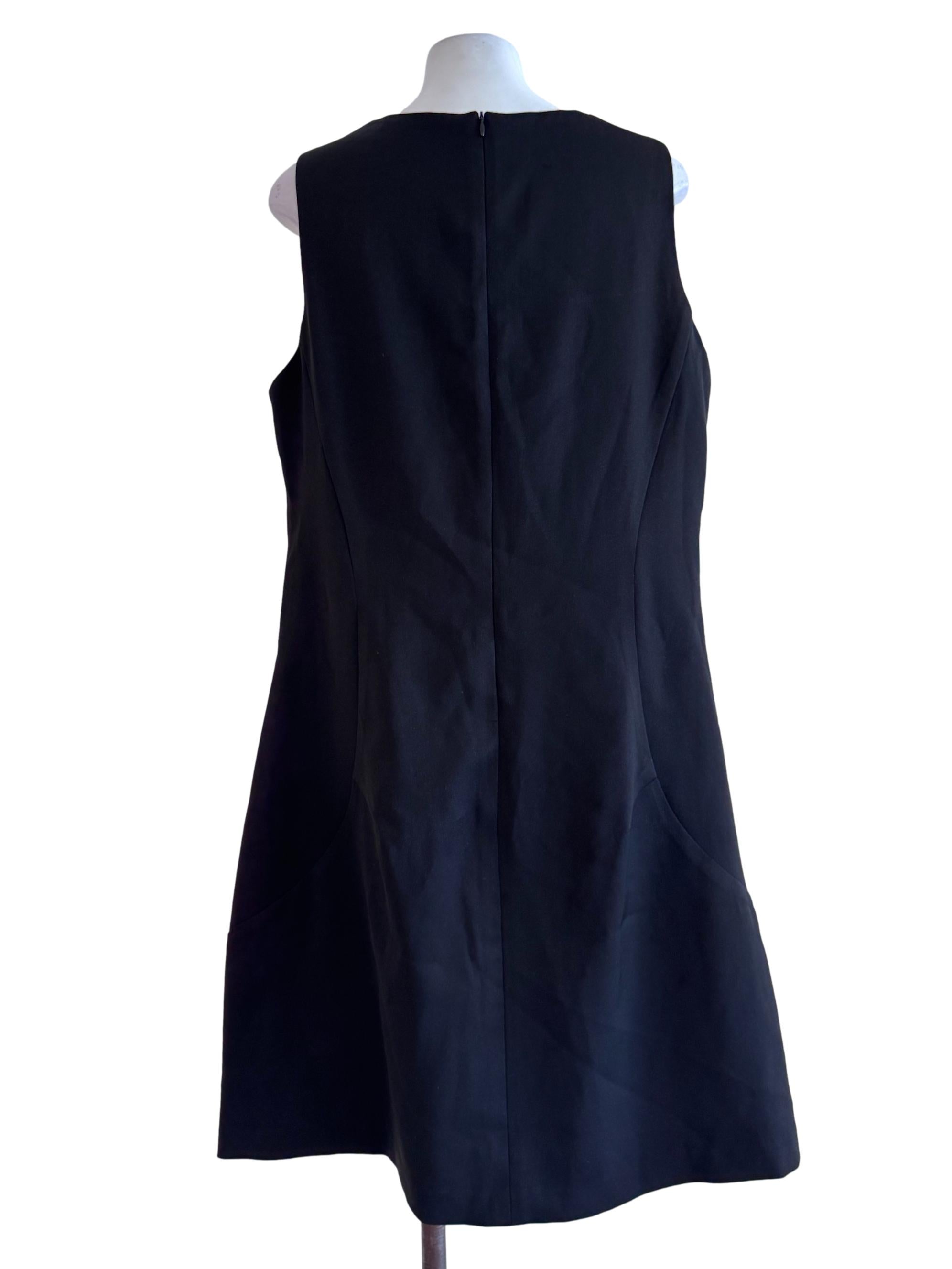 Black A Line Sleeveless Dress