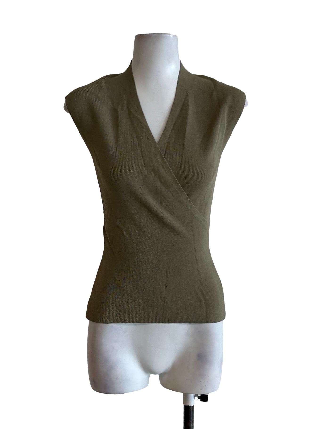 Sage Green Rib Knit Top