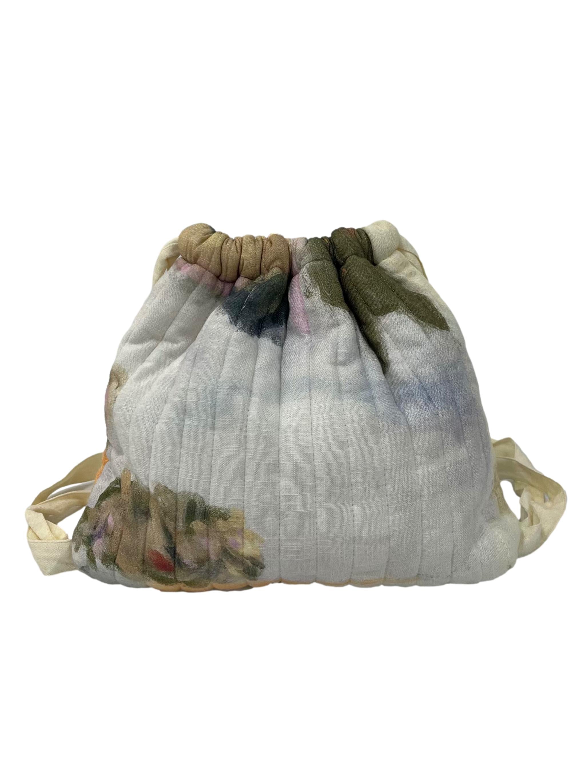 Kids Multicolour Abstract Print Drawstring Bag OSN