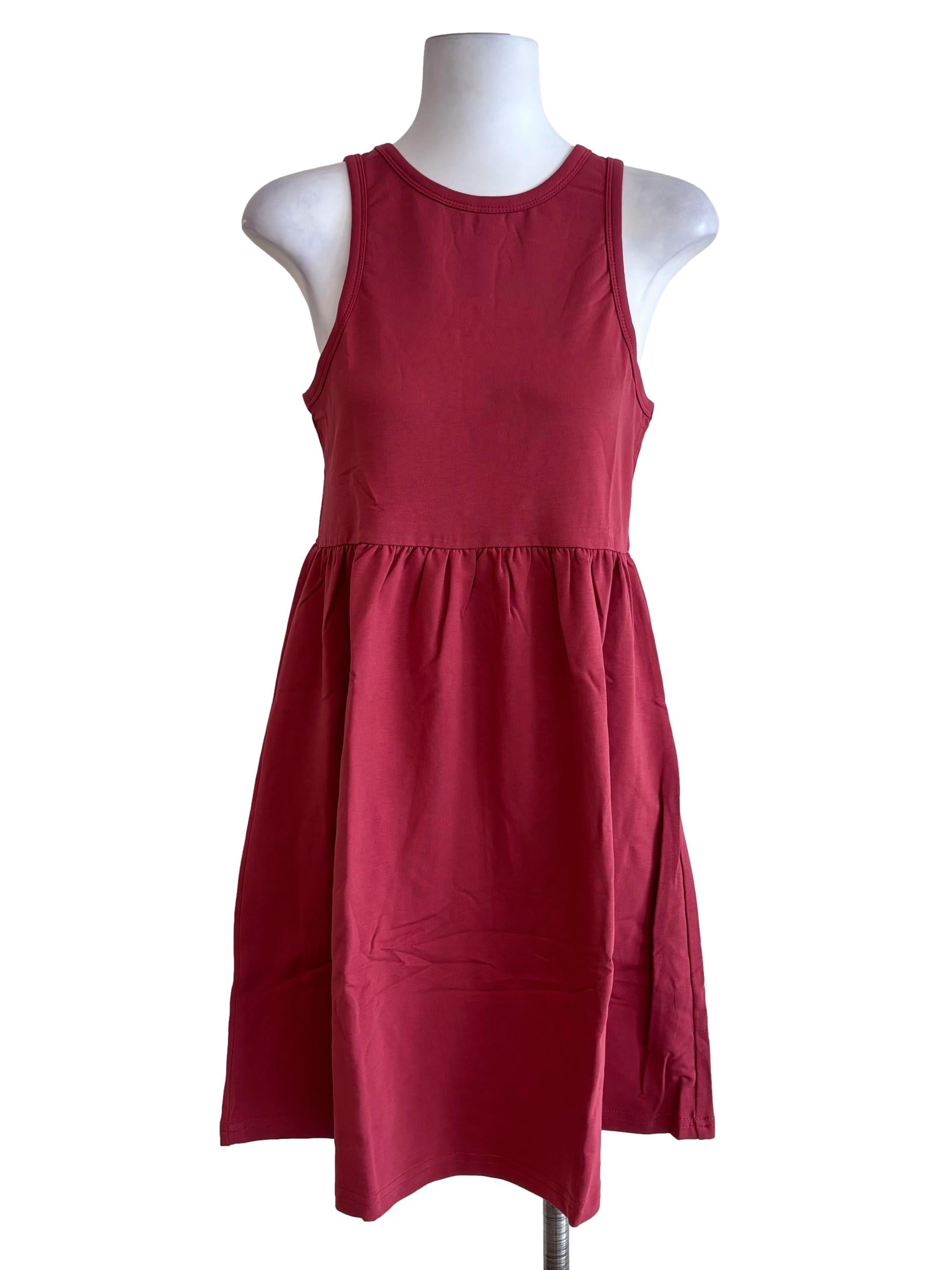 Red Nell Racercut Mini Dress