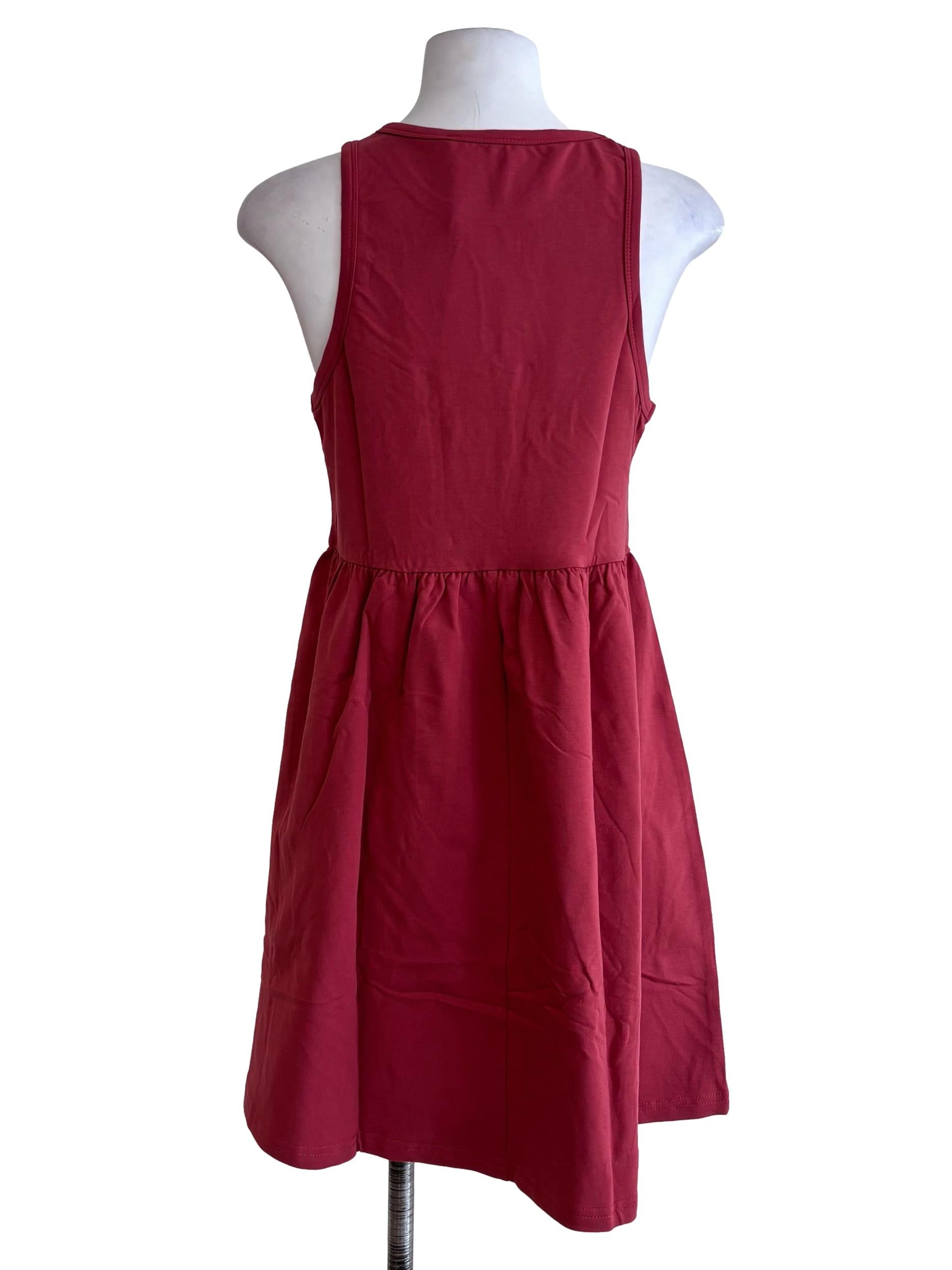 Red Nell Racercut Mini Dress