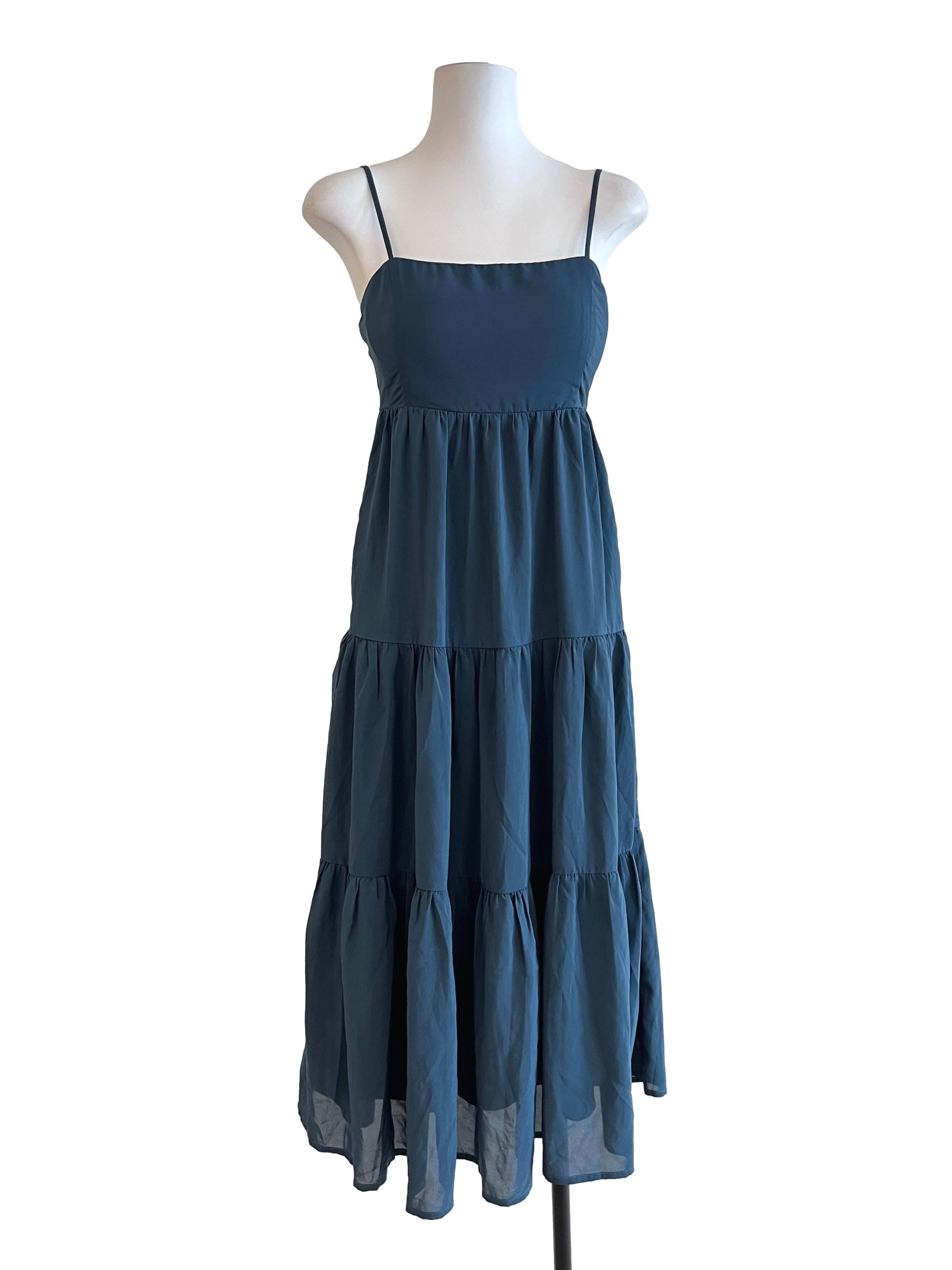 Aegean Blue Spaghetti Strap Dress
