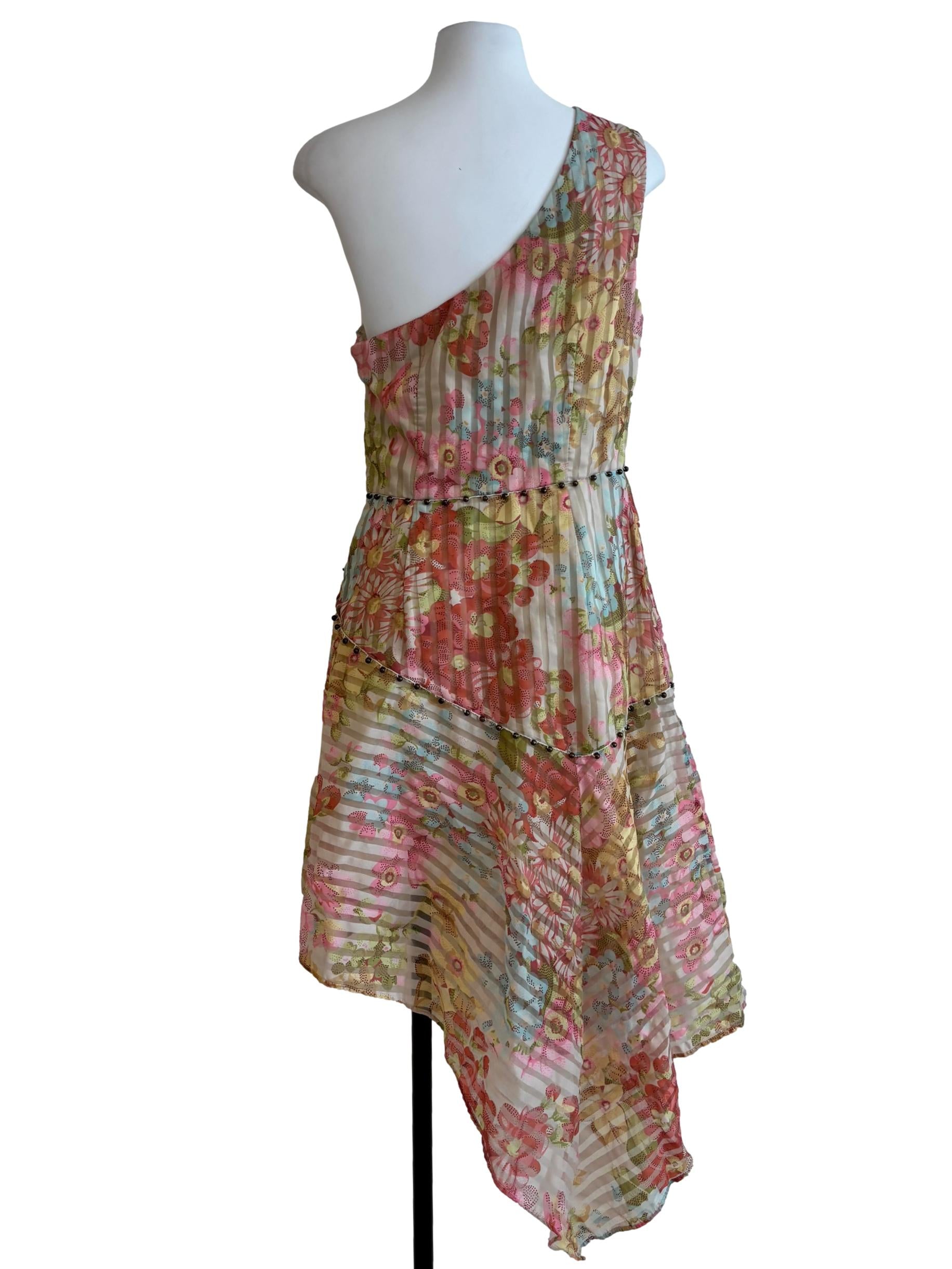 Whisper Floral Asymmetrical Dress