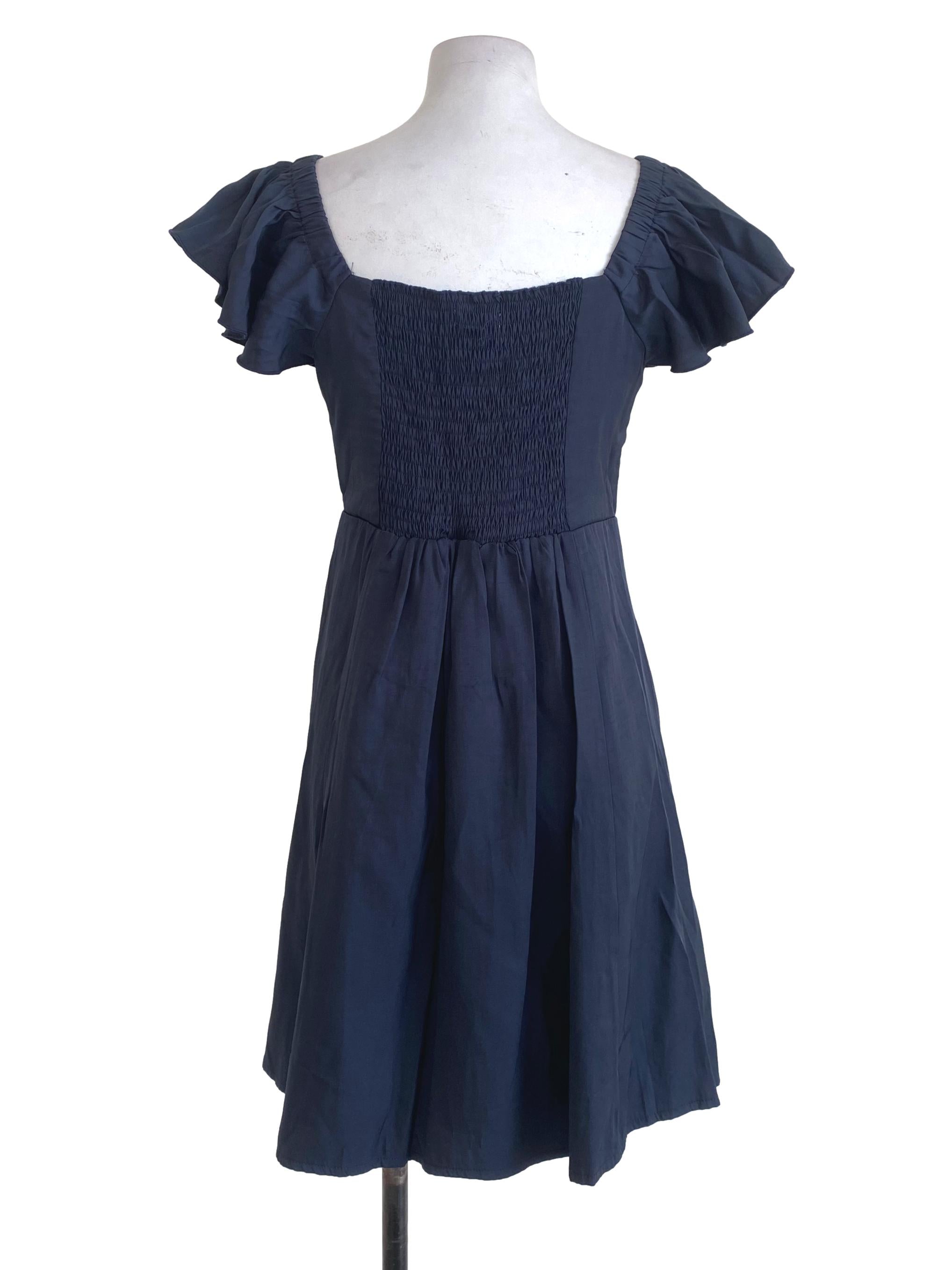 Midnight Blue A Cut Dress