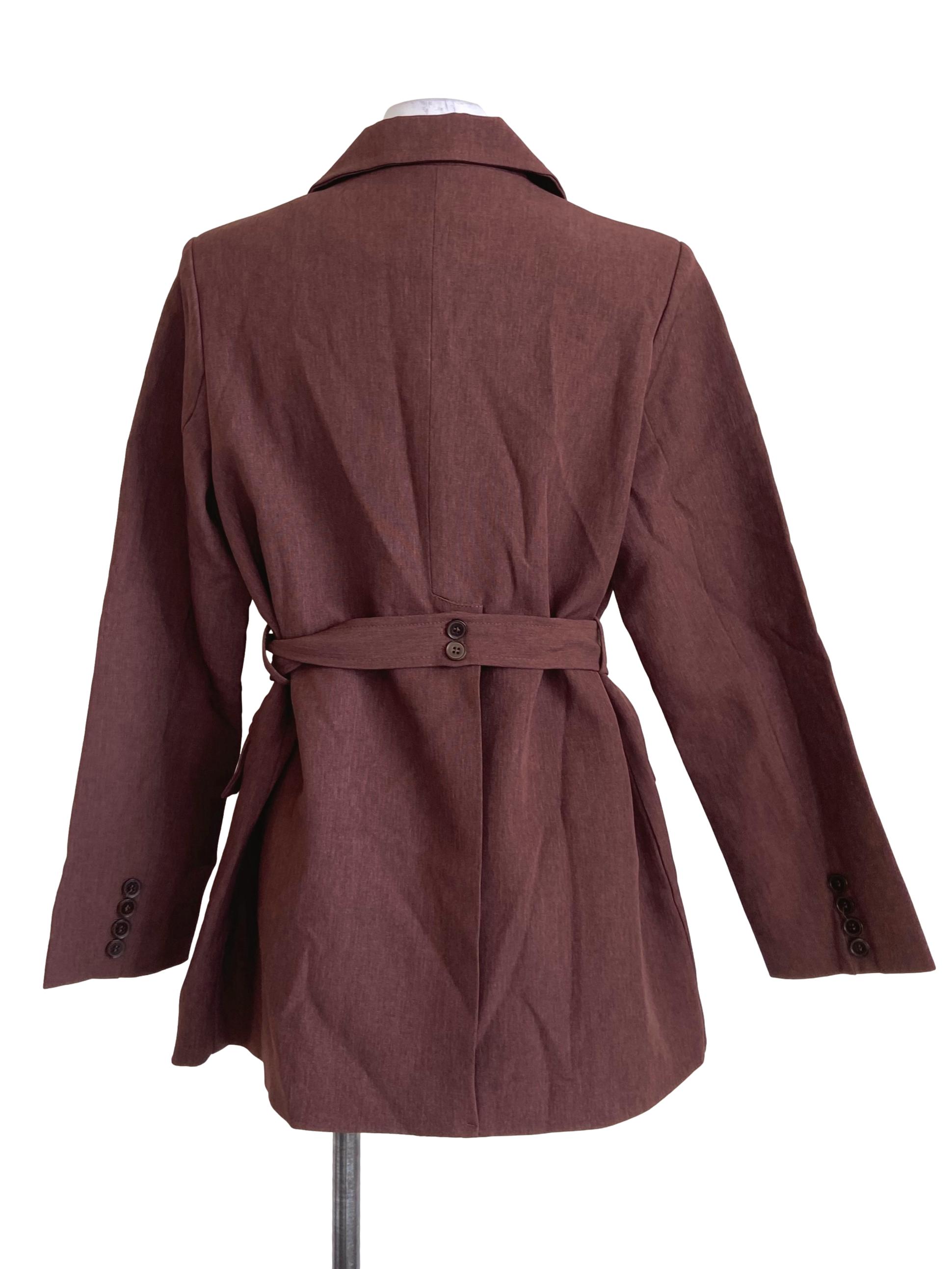 Blush Red Double Breasted Blazers