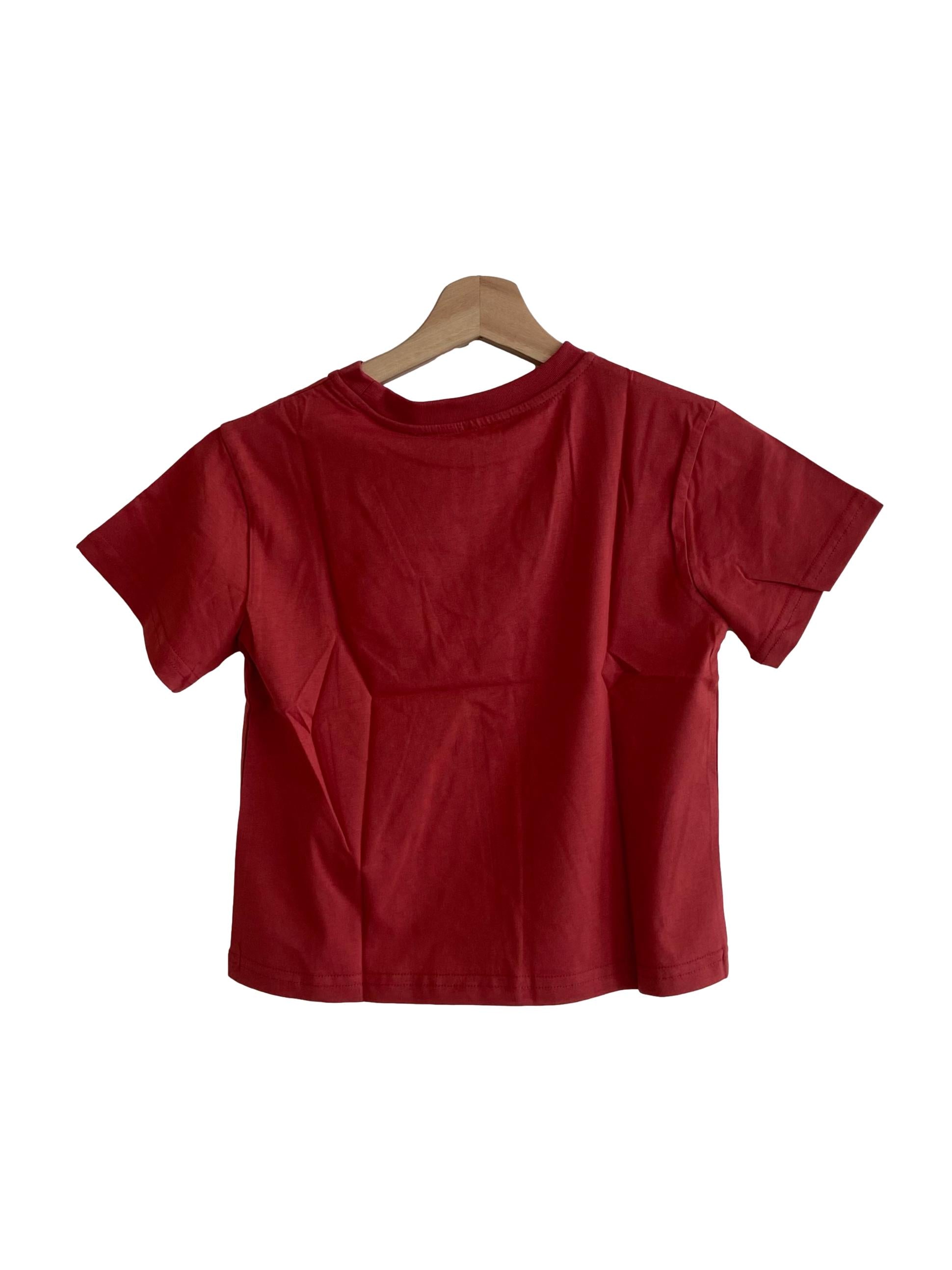 Red Kids Fortune Cat Tee