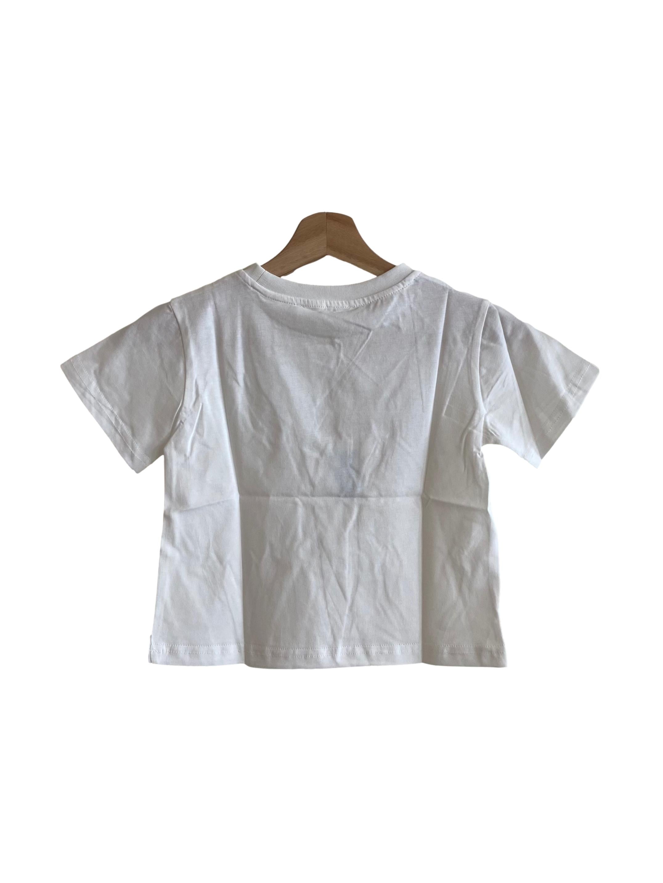 White Kids Fortune Cat Tee
