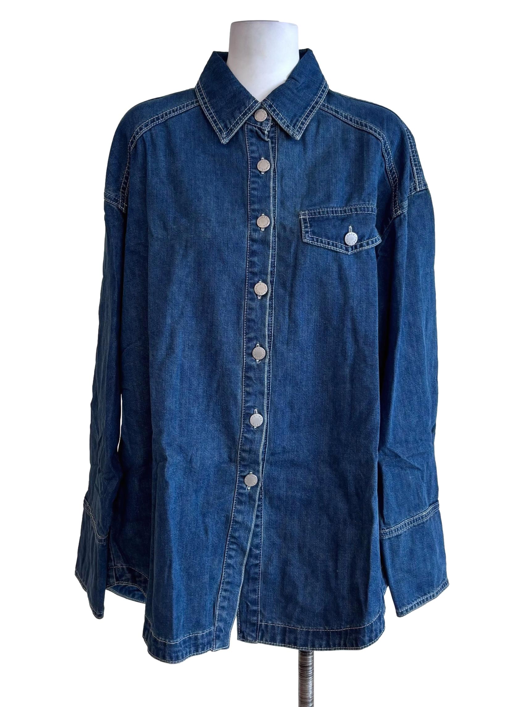 Blue Duncan Denim Oversized Shirt