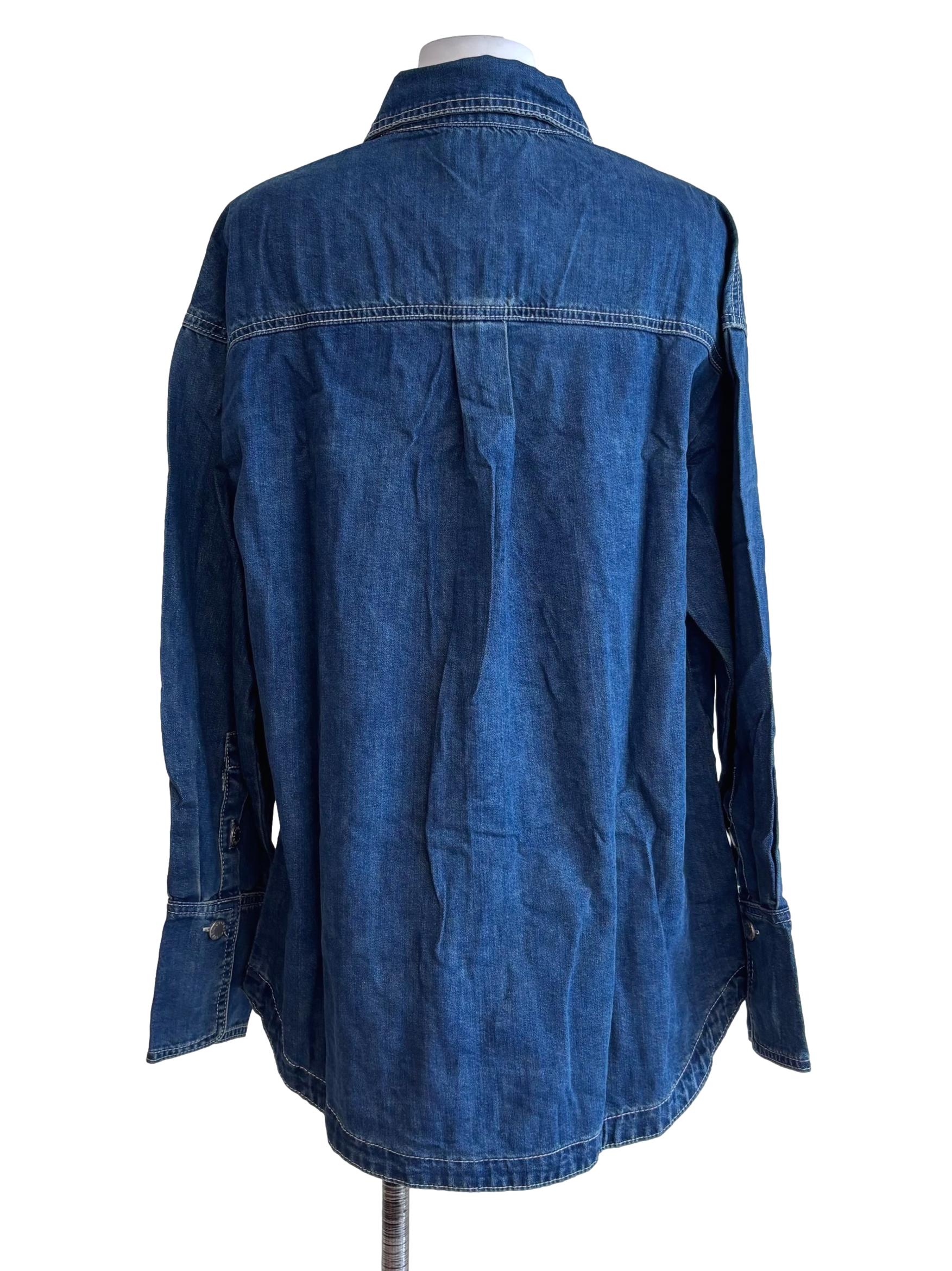 Blue Duncan Denim Oversized Shirt