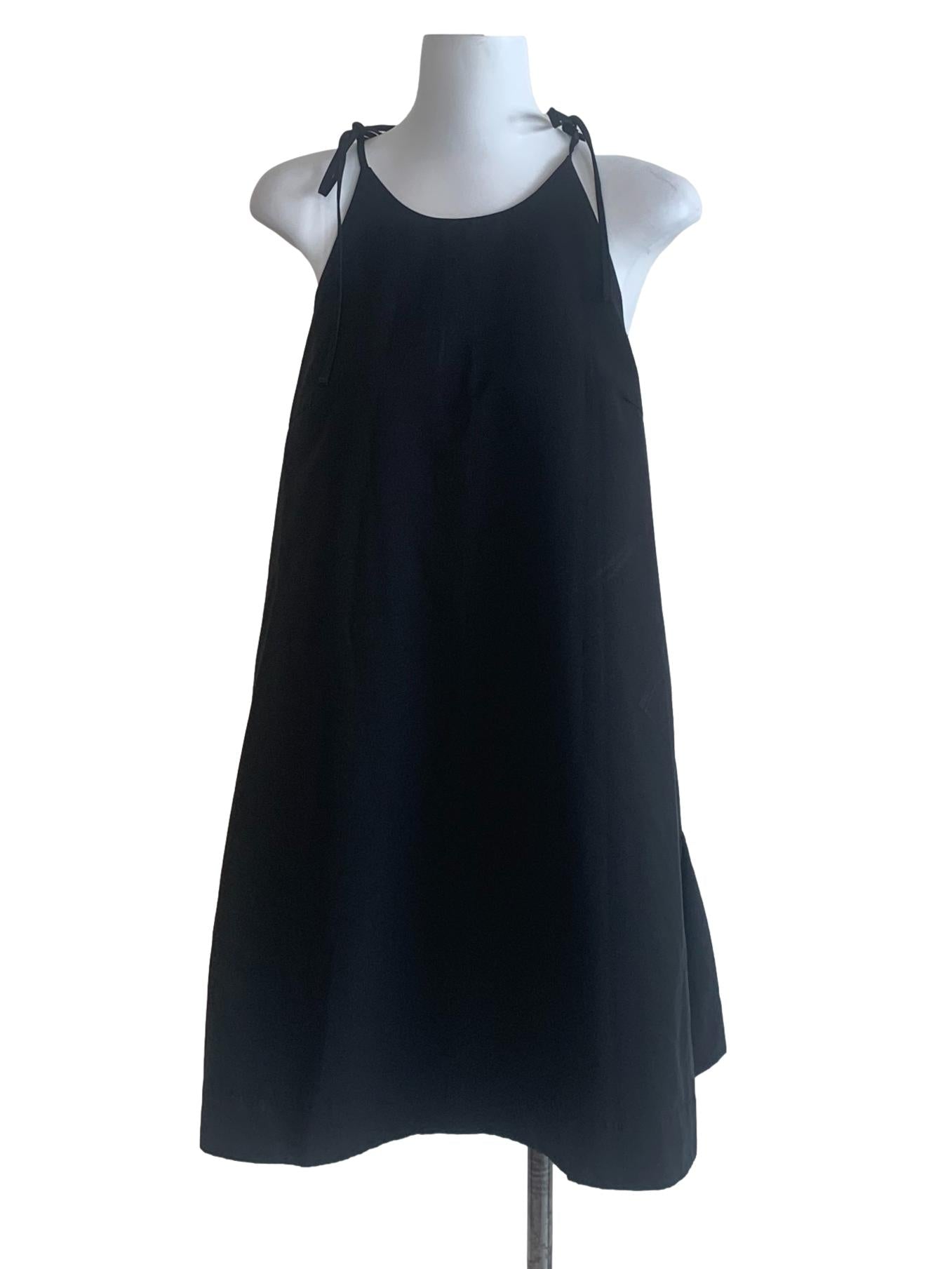Black Spaghetti Strap Tent Dress