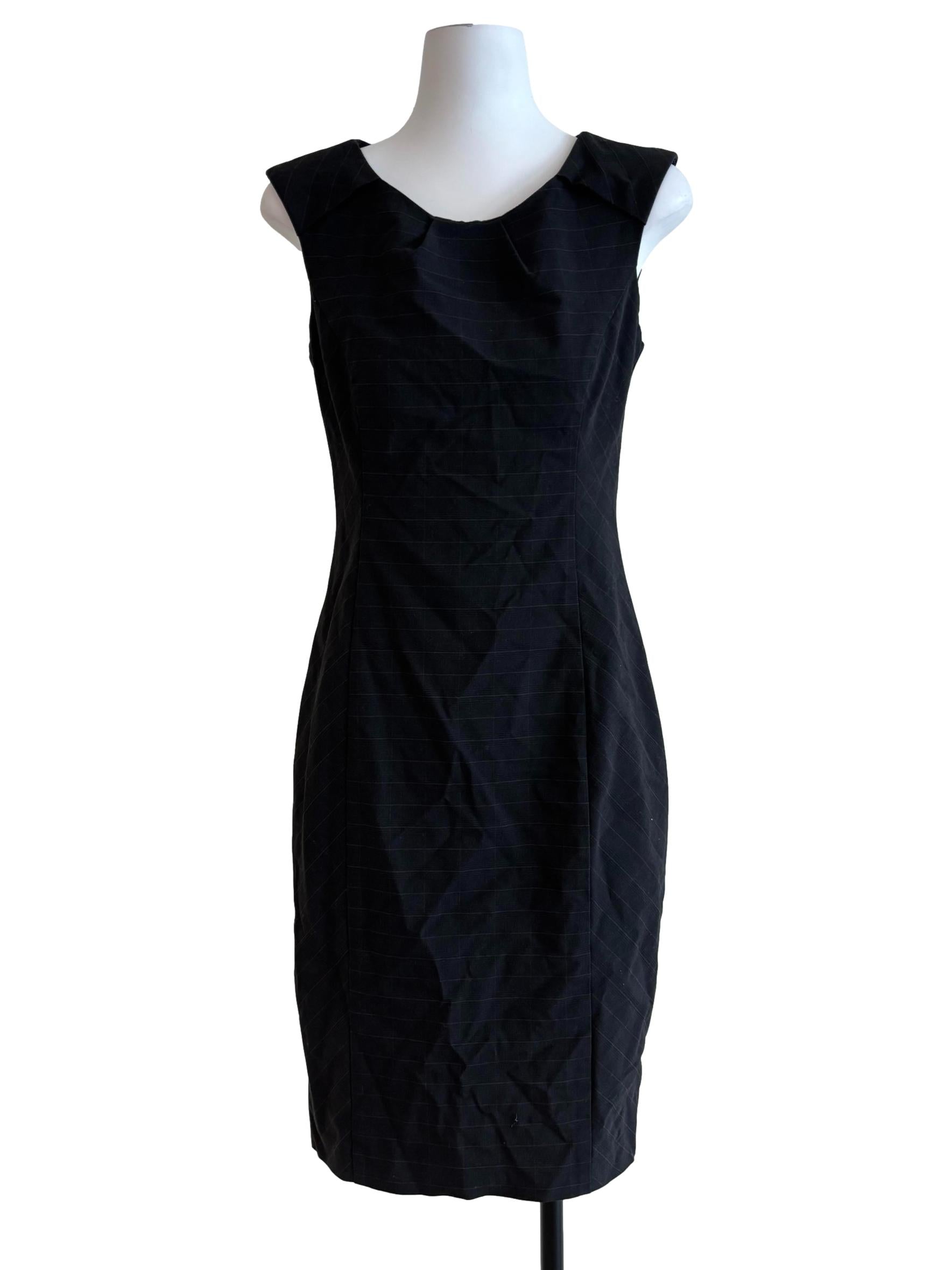 Onyx Black Sleeveless Pencil Dress