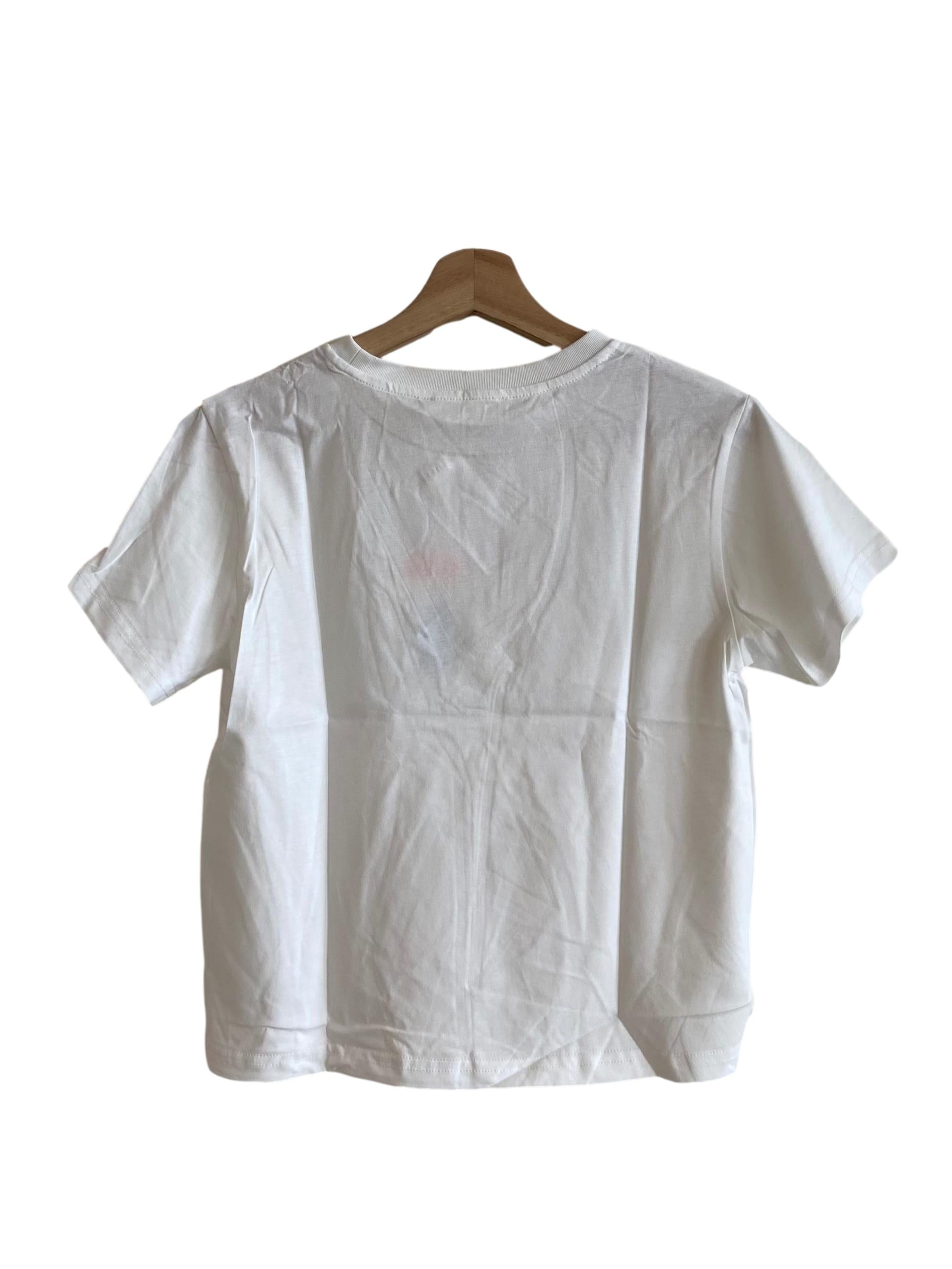 White Kids Fortune Cat Tee